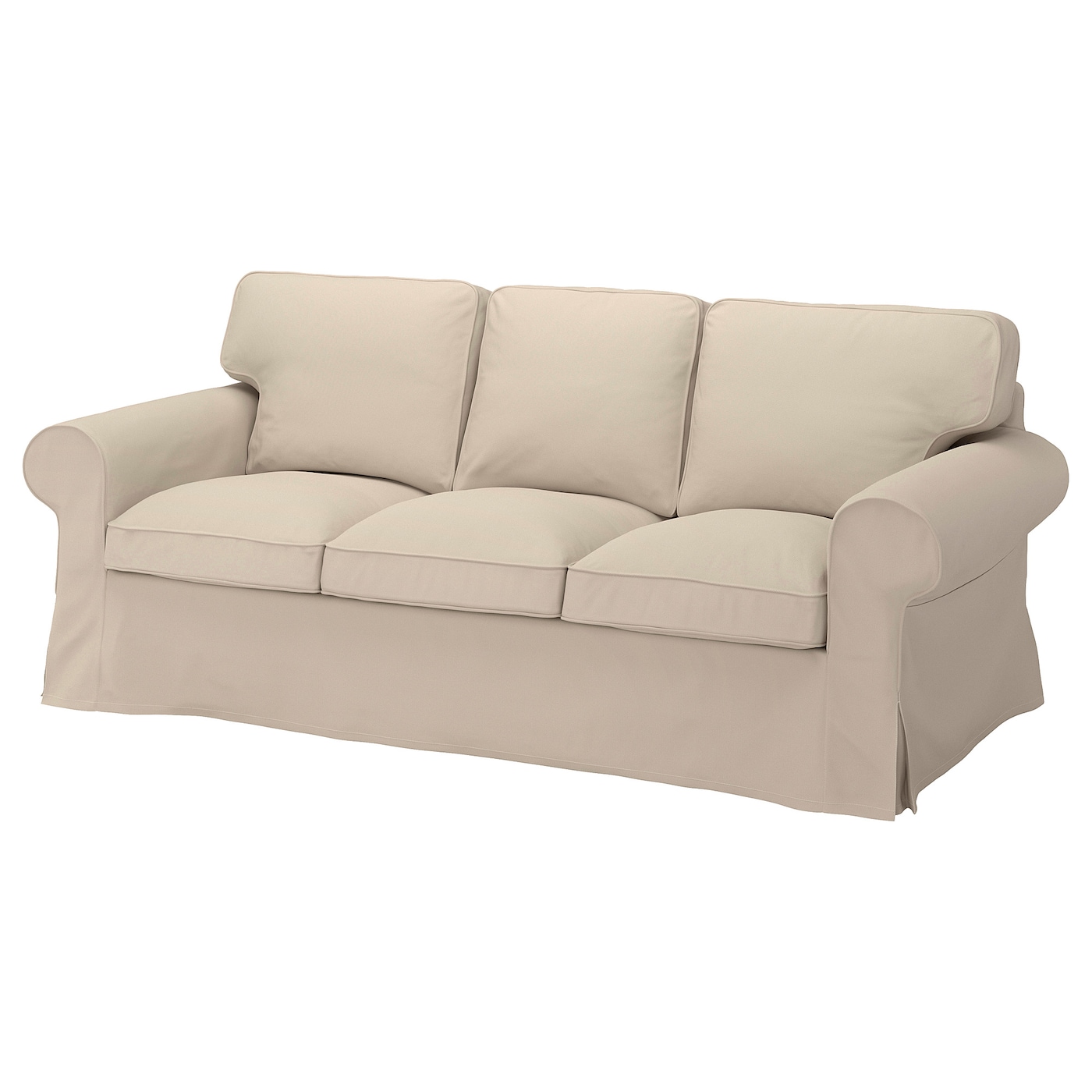 EKTORP 3-seat sofa Hallarp beige - IKEA