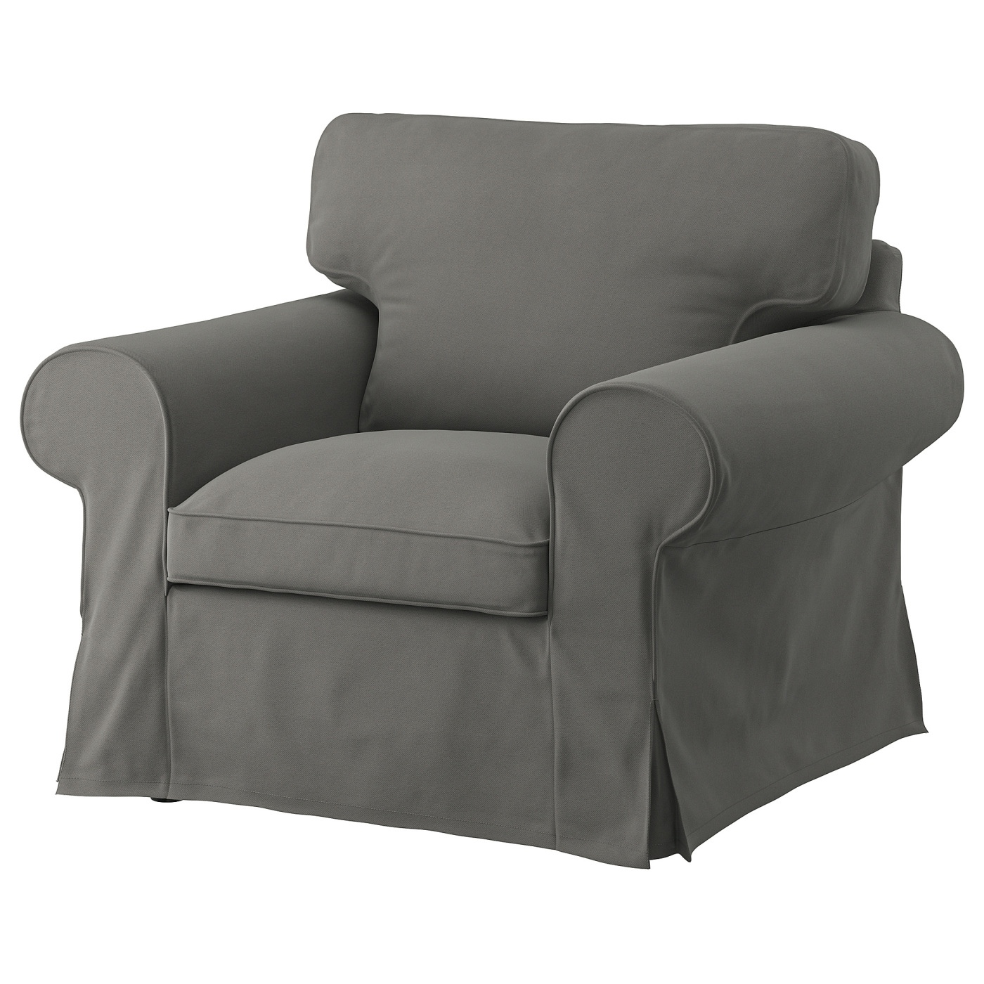 EKTORP armchair Hakebo dark grey - IKEA