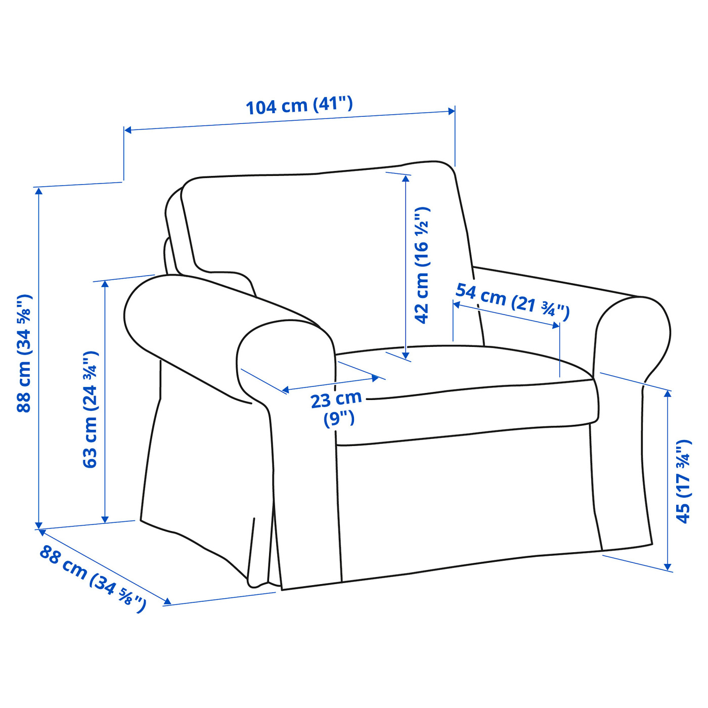 EKTORP armchair Hallarp grey - IKEA