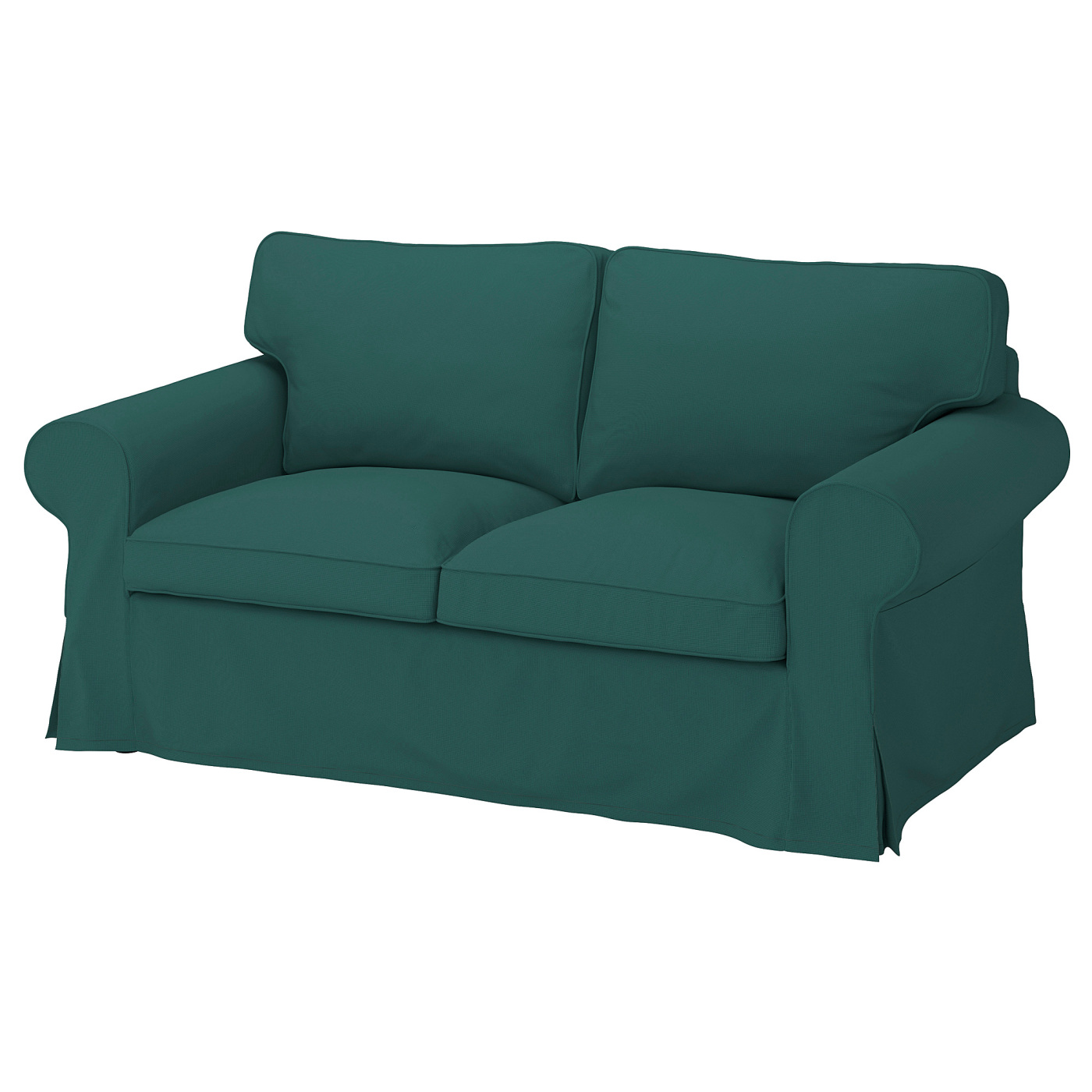 EKTORP cover for 2-seat sofa Totebo dark turquoise - IKEA