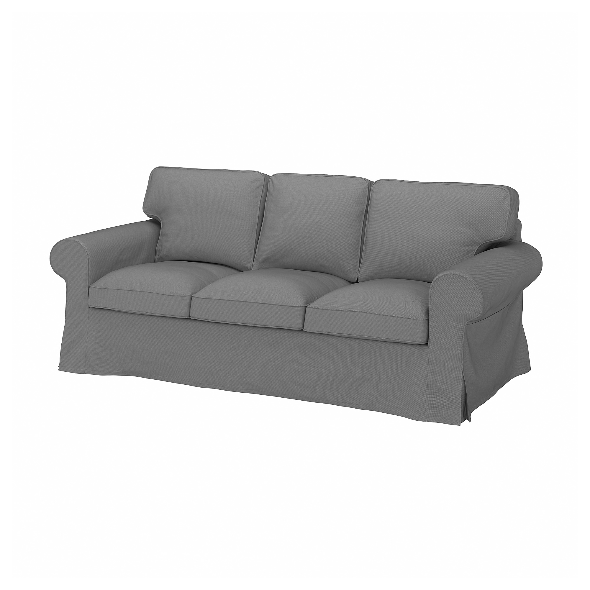 EKTORP cover for 3-seat sofa Remmarn light grey - IKEA