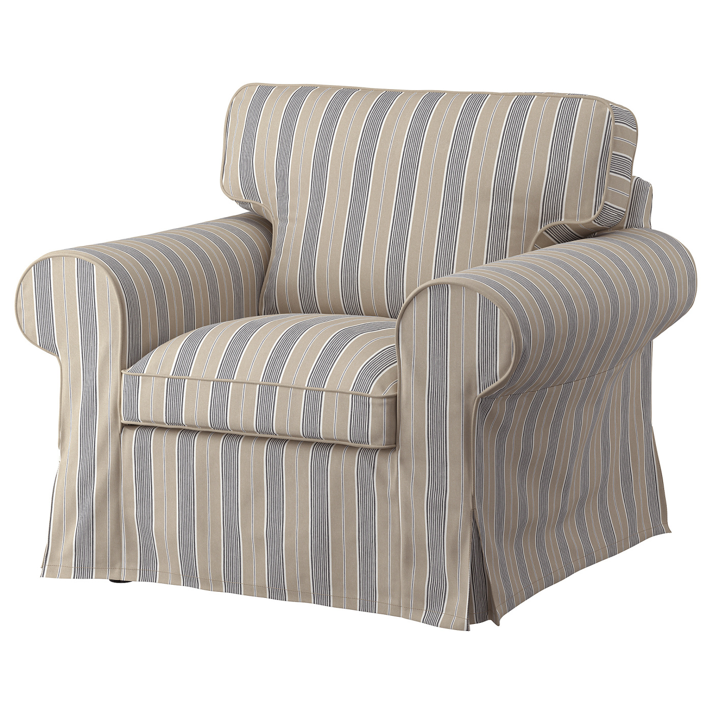 EKTORP cover for armchair Karlshov beige/multicolour - IKEA