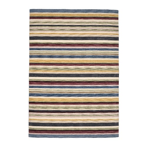 KLASSRUM rug, flatwoven white/green - IKEA