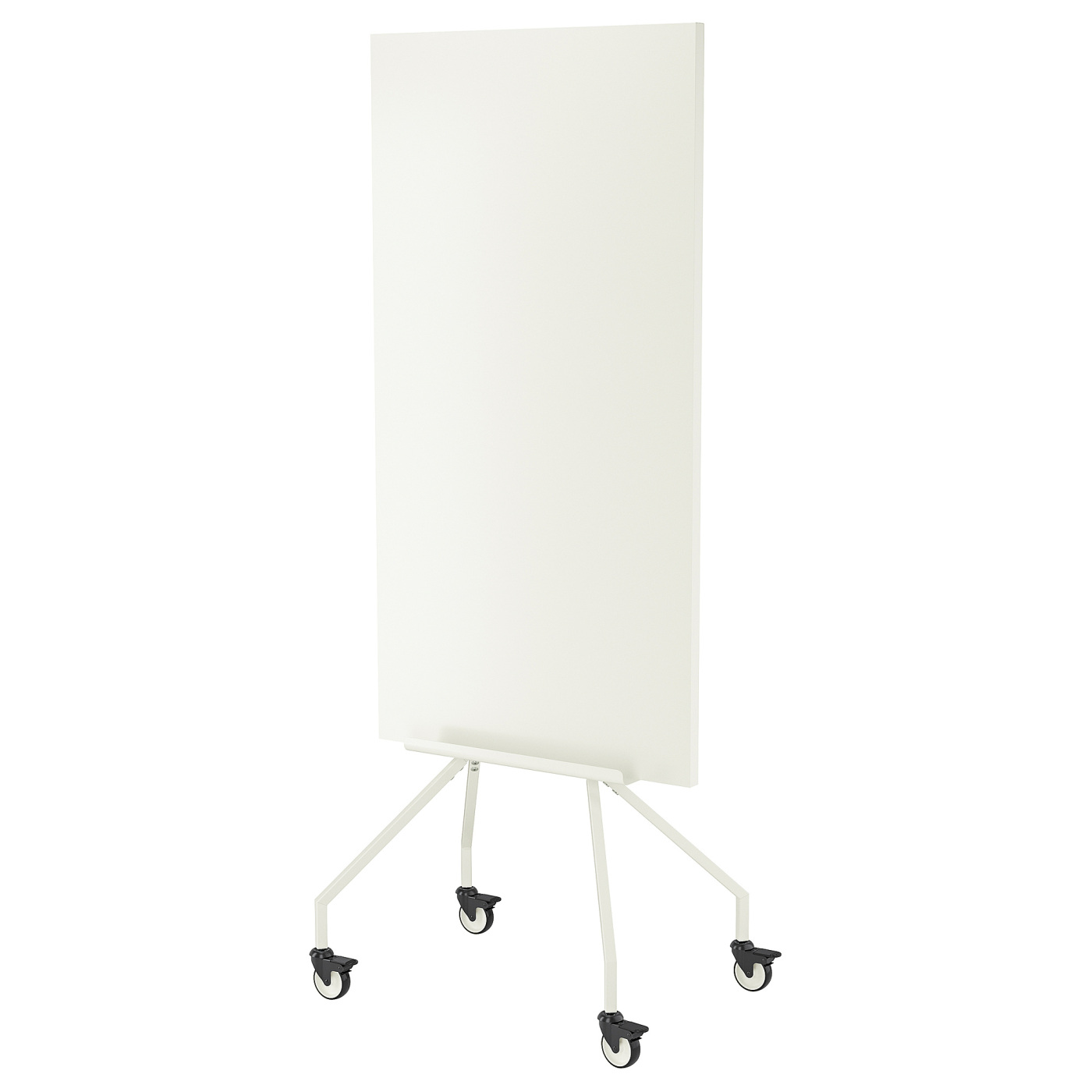 ELLOVEN whiteboard/noticeboard with castors white - IKEA