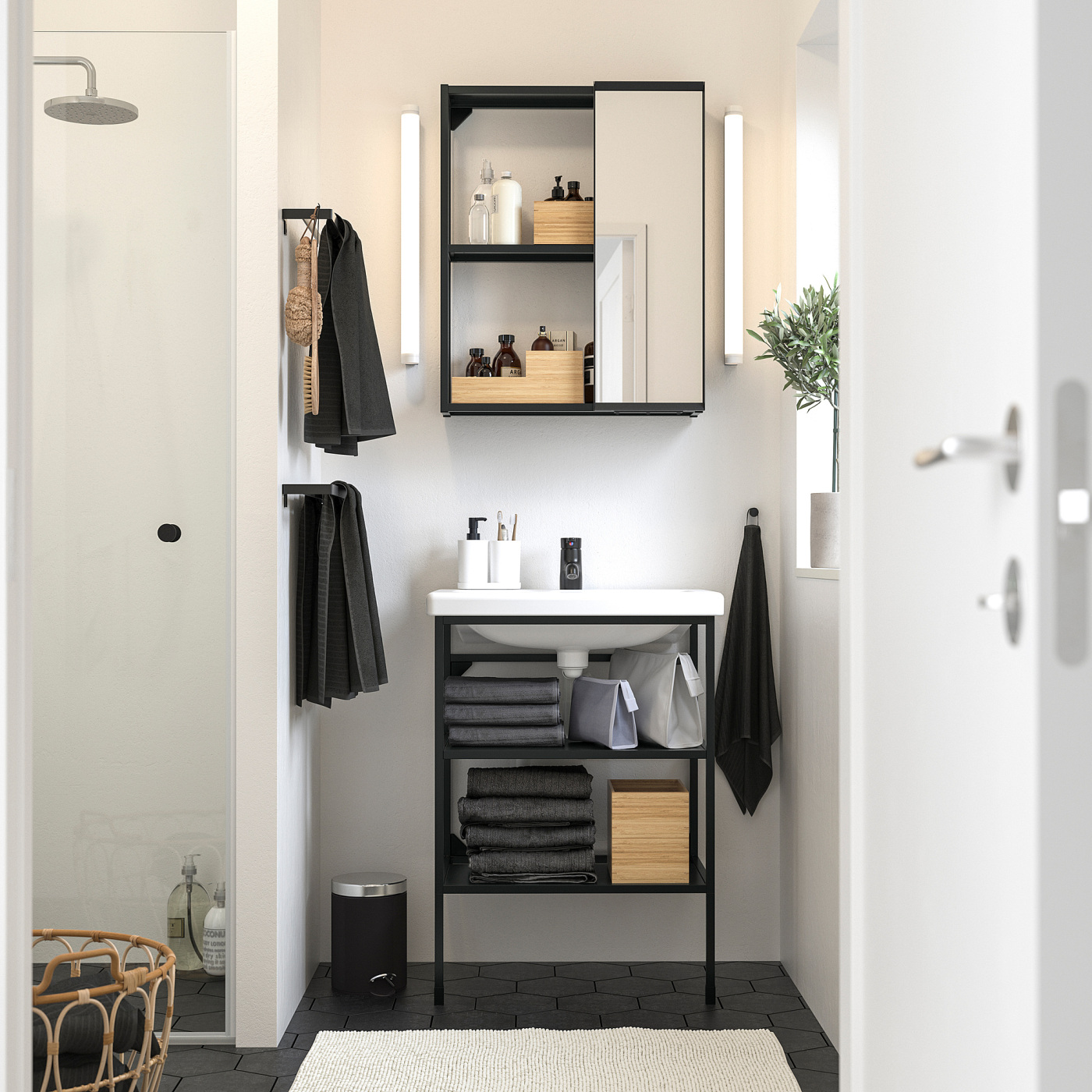 ENHET bathroom anthracite - IKEA
