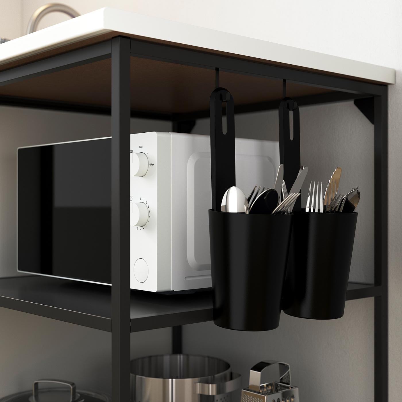 ENHET kitchen anthracite/oak effect - IKEA