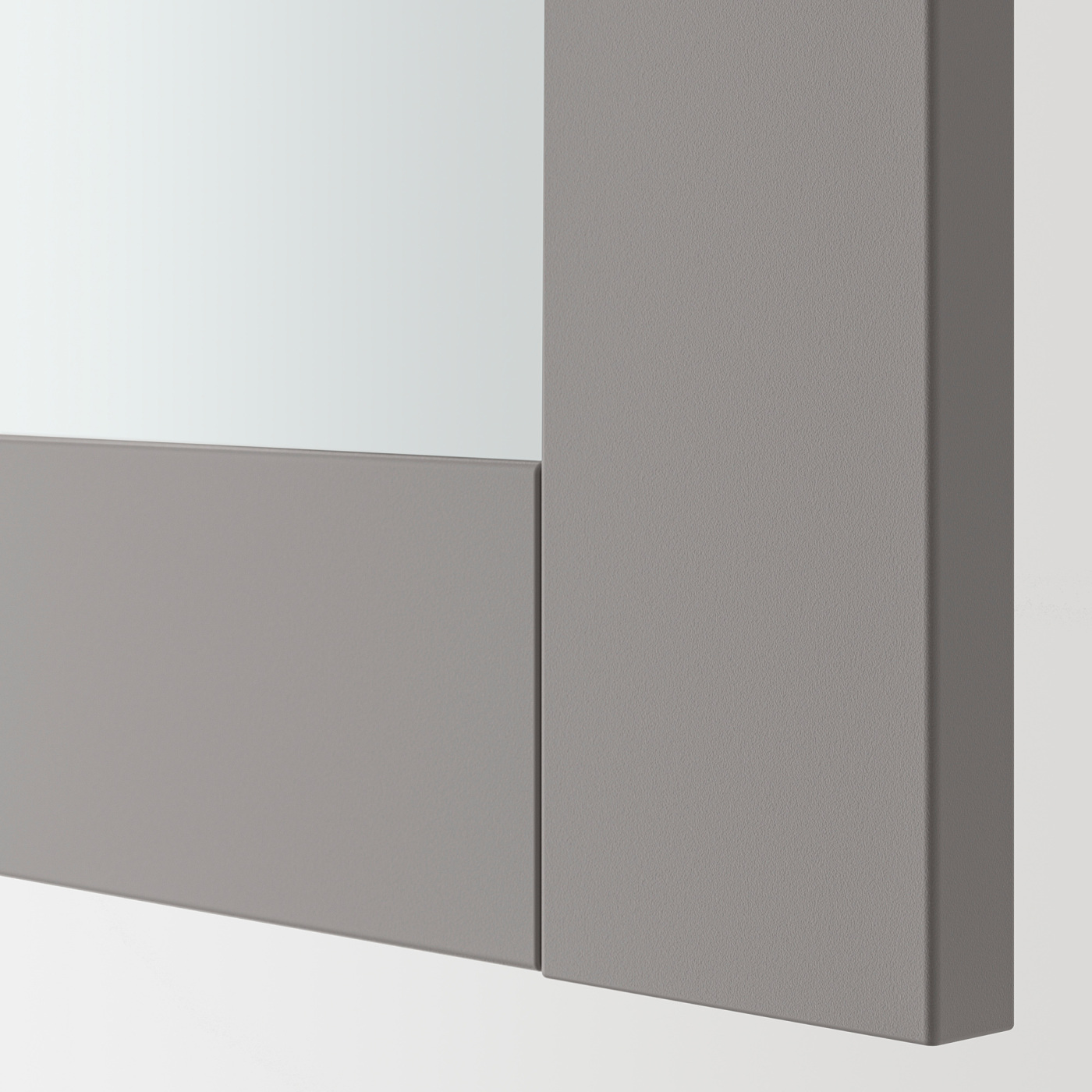 ENHET mirror cabinet with 2 doors white/grey frame - IKEA