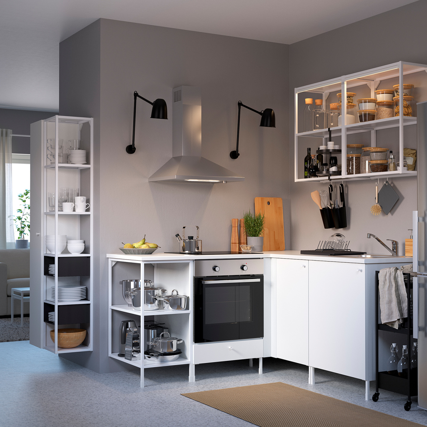 ENHET storage combination white - IKEA