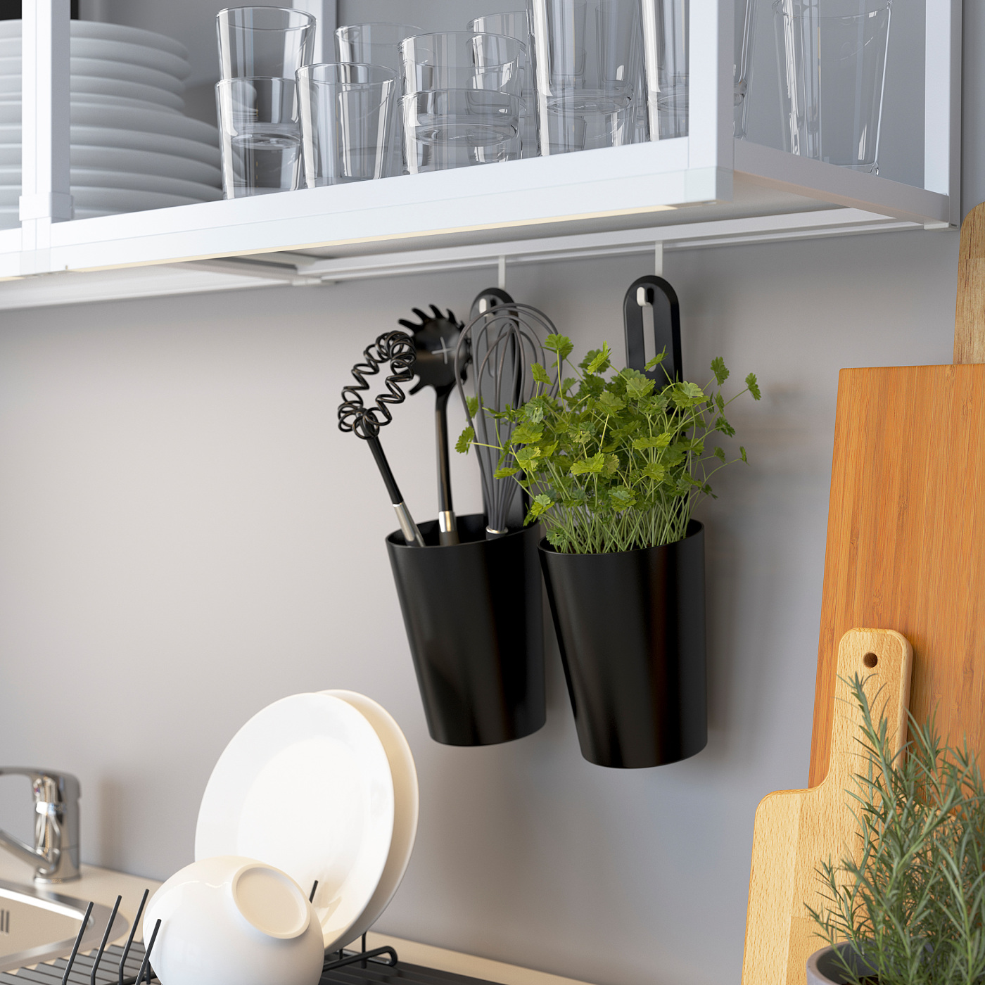 ENHET wall frame with shelves white - IKEA