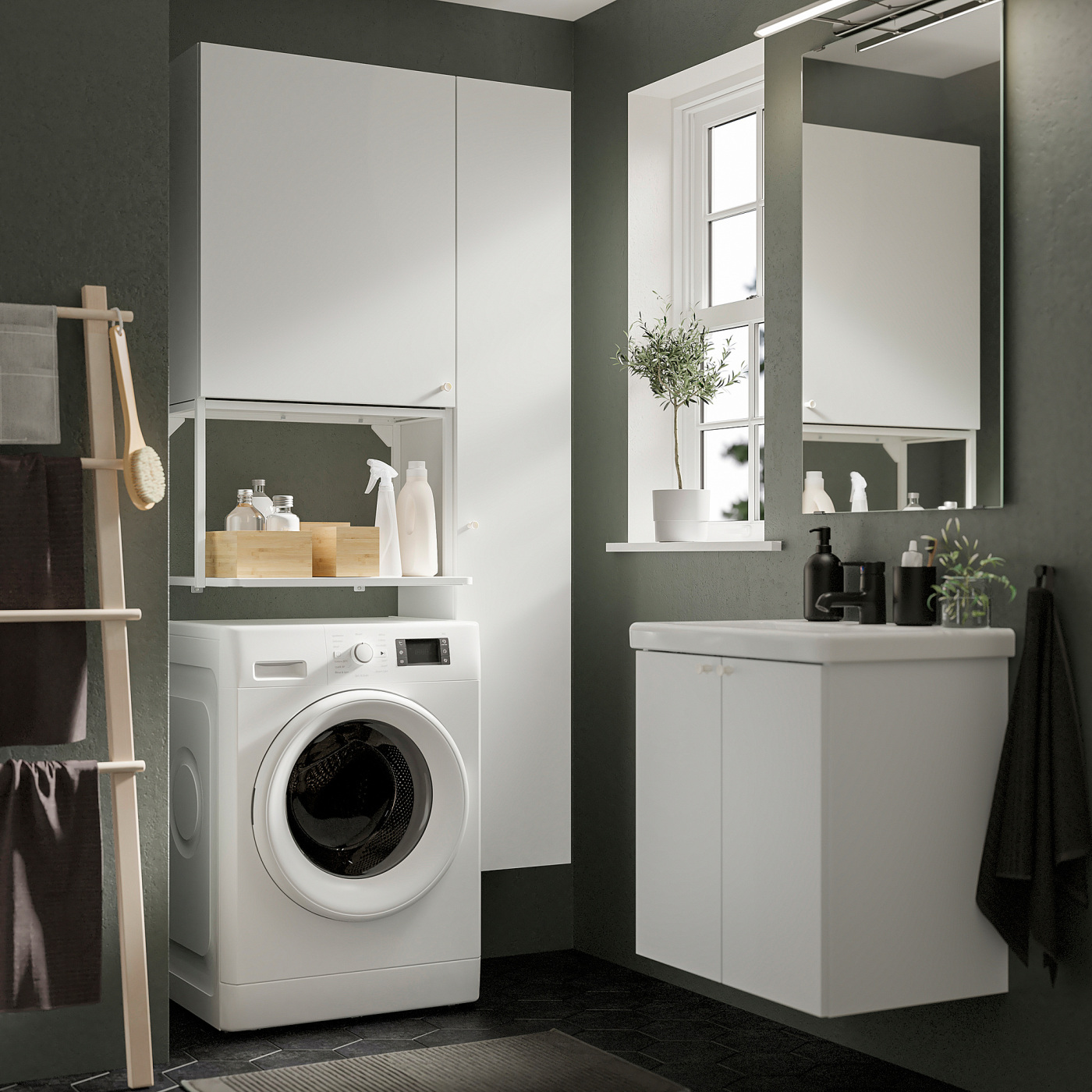 ENHET wall shelf frame white - IKEA