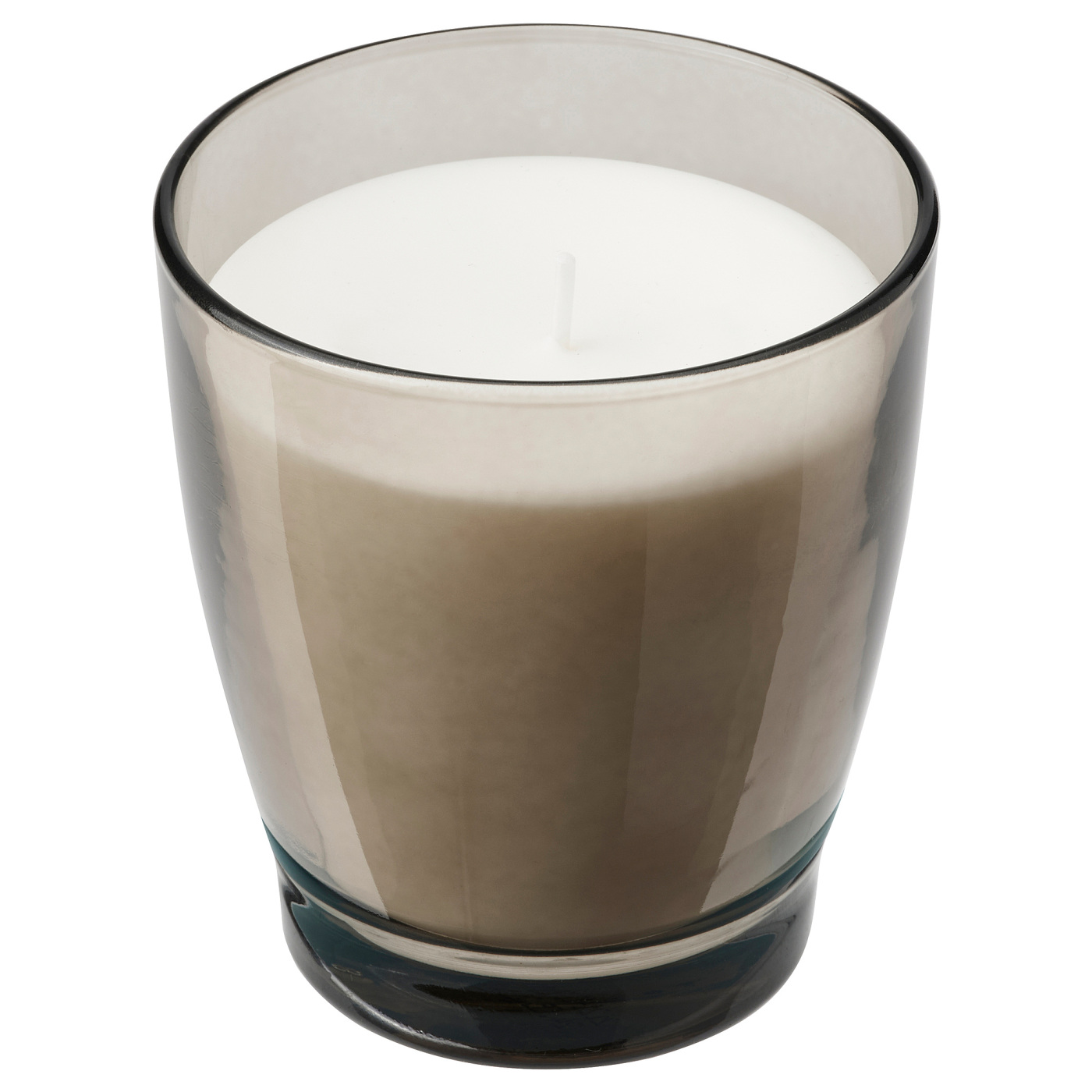 ENSTAKA scented candle in glass Bonfire/grey - IKEA
