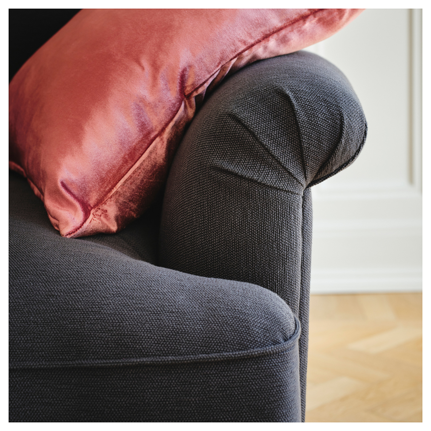 ESSEBODA 2-seat sofa Knäbäck anthracite/brown - IKEA