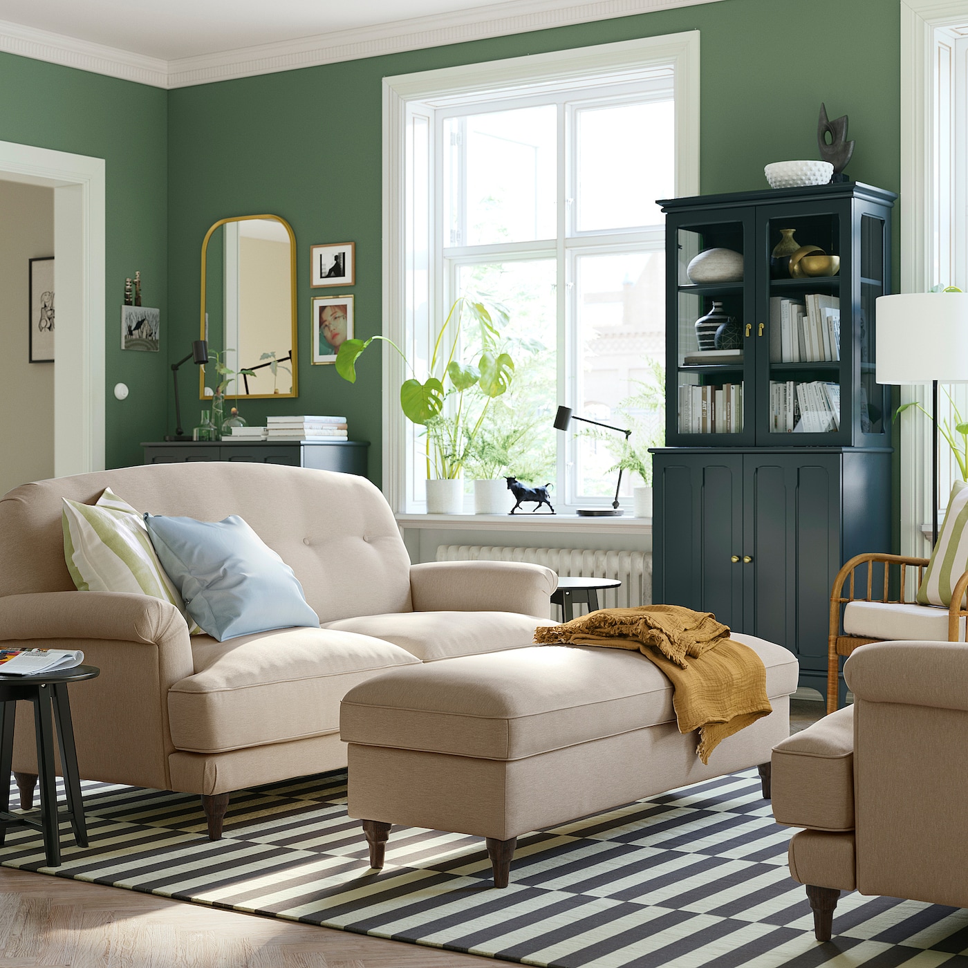 ESSEBODA 2-seat sofa Knäbäck light beige/brown - IKEA