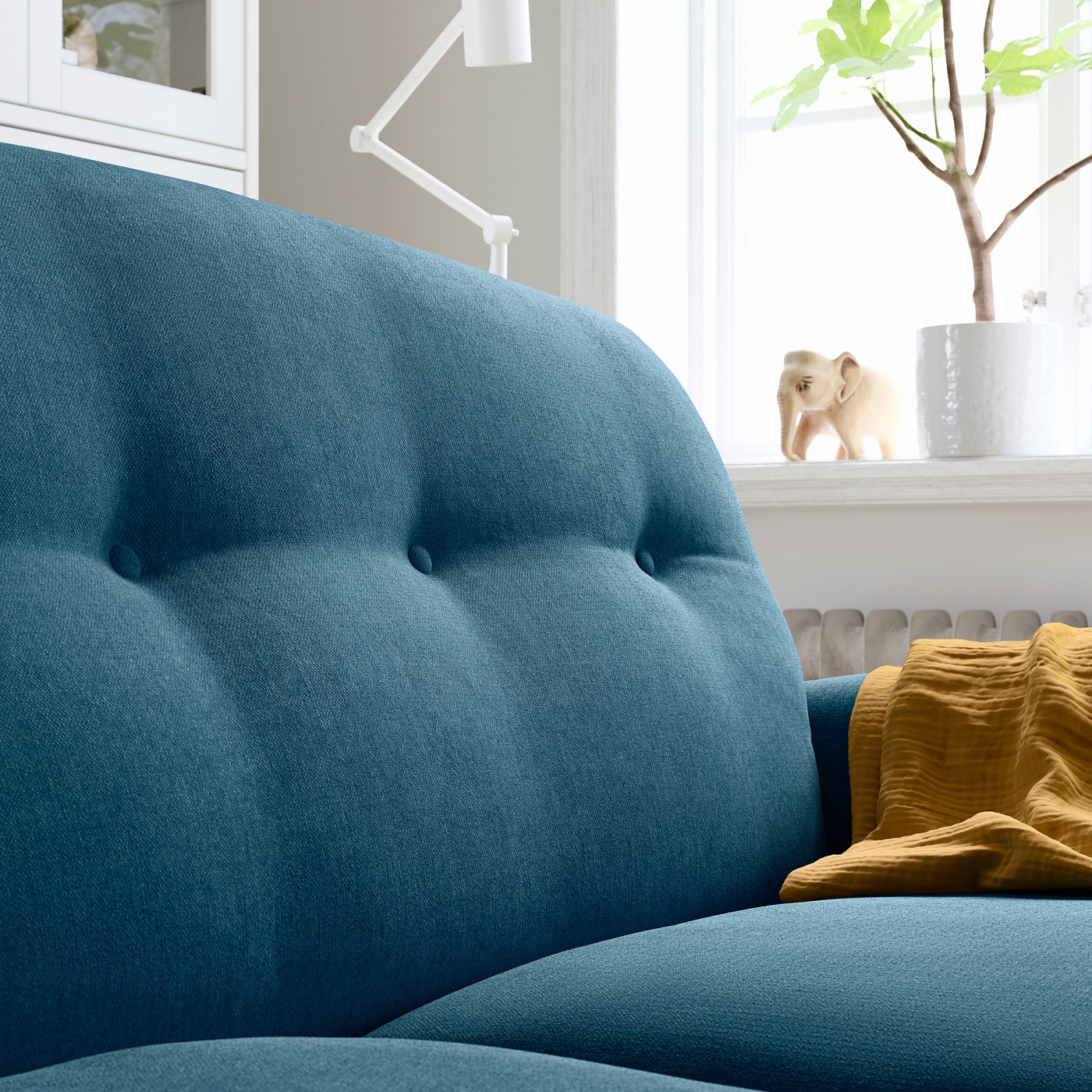 ESSEBODA 3-seat sofa Tallmyra/blue birch - IKEA