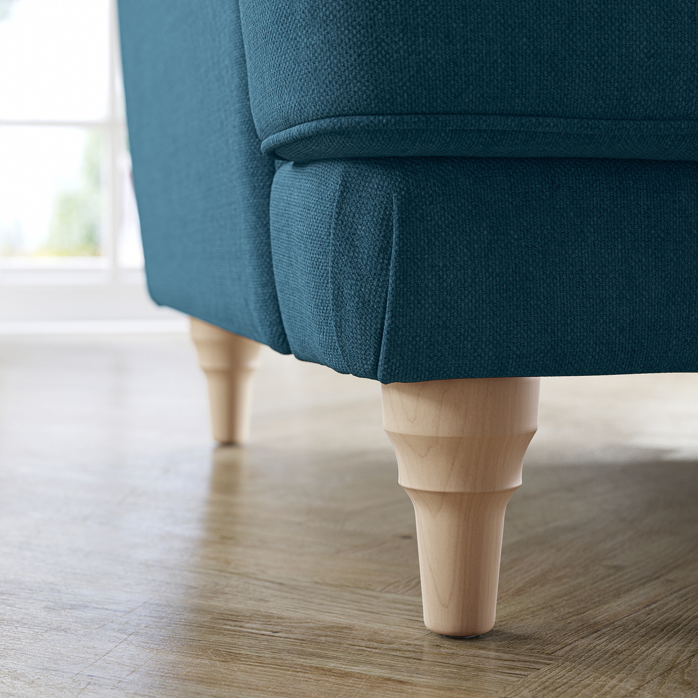 ESSEBODA 3-seat sofa Tallmyra/blue birch - IKEA