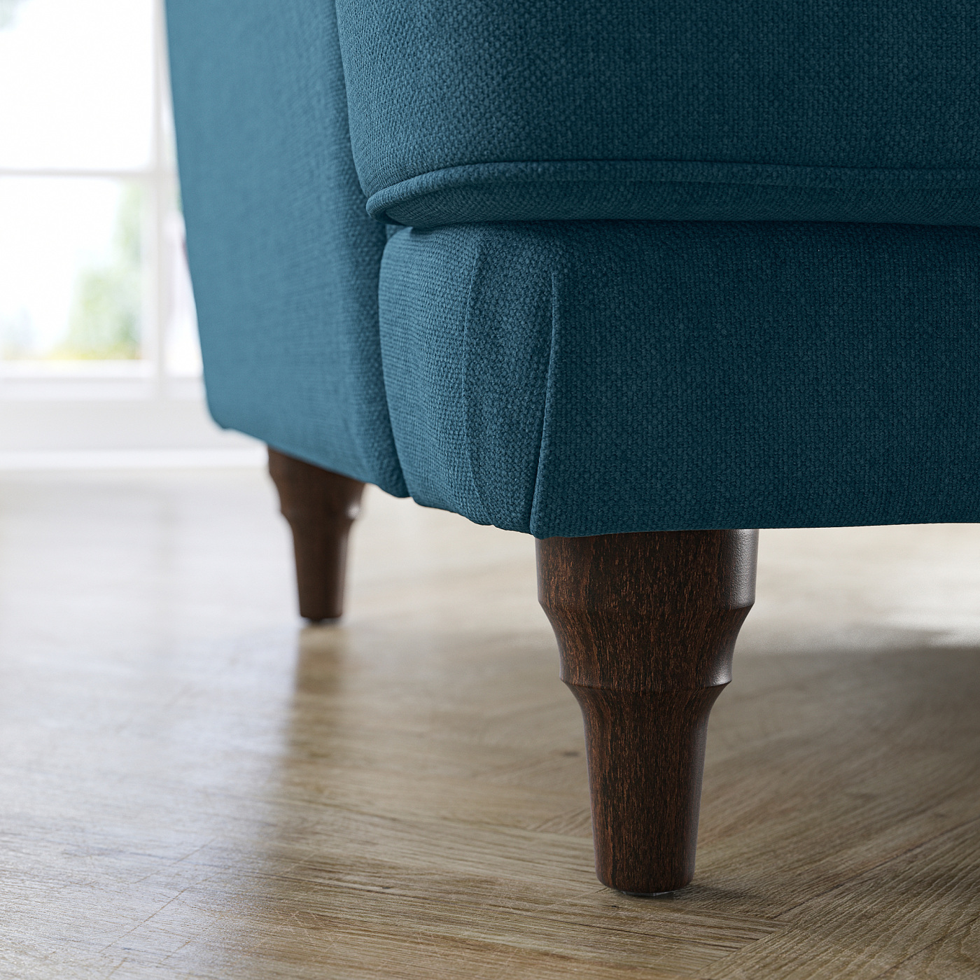 ESSEBODA 3-seat sofa Tallmyra blue/brown - IKEA