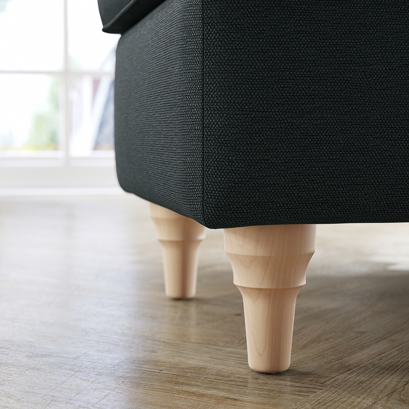 ESSEBODA bench with storage Knäbäck/anthracite birch - IKEA