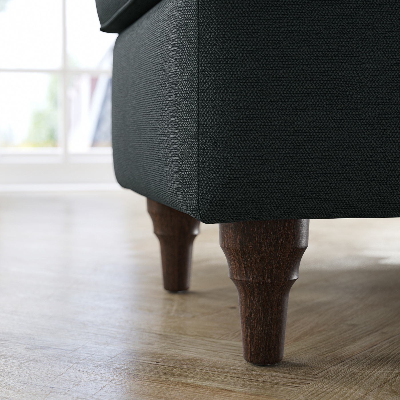 ESSEBODA bench with storage Knäbäck anthracite/brown - IKEA
