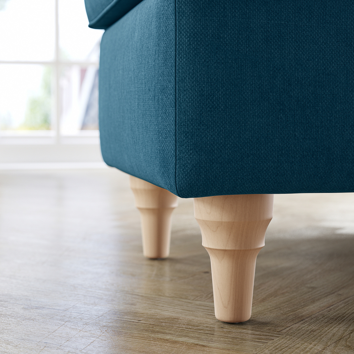 ESSEBODA bench with storage Tallmyra/blue birch - IKEA