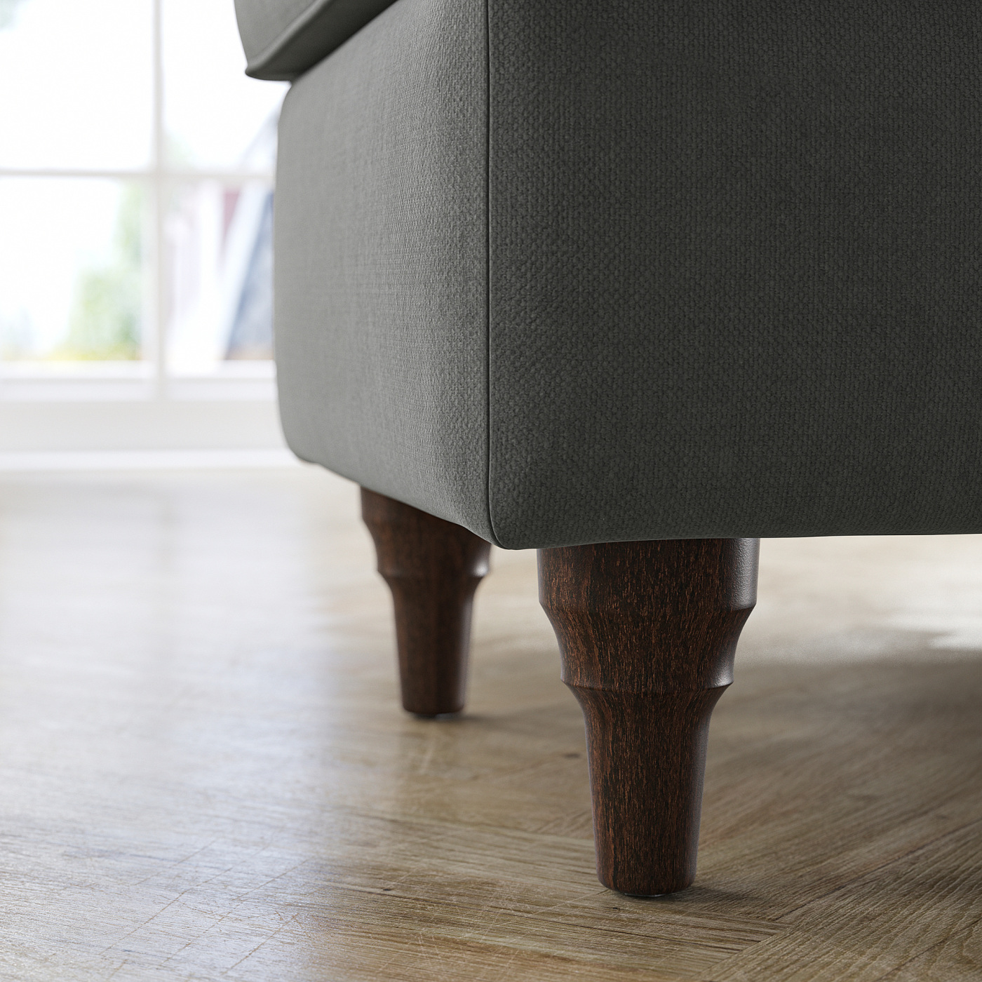 ESSEBODA bench with storage Tallmyra medium grey/brown - IKEA