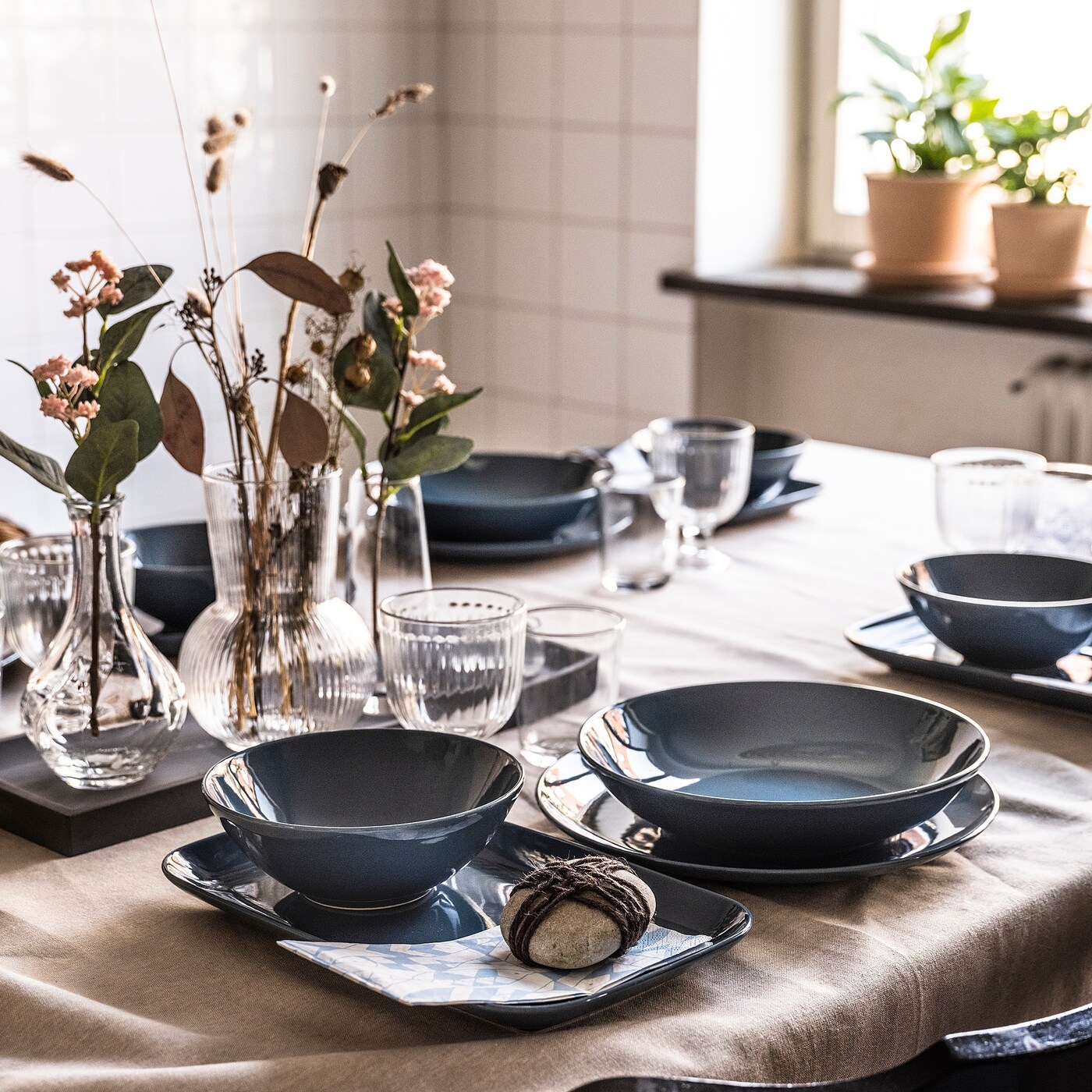 FÄRGKLAR deep plate glossy dark turquoise - IKEA