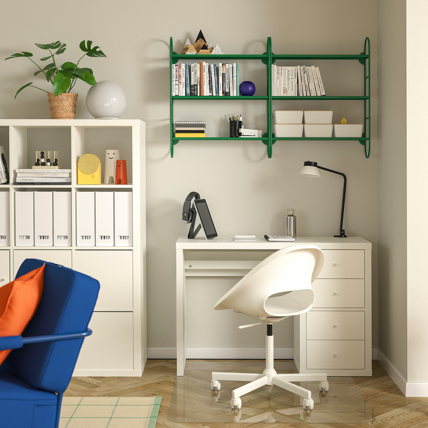 FÄRGSÄTTARE wall shelf combination green - IKEA