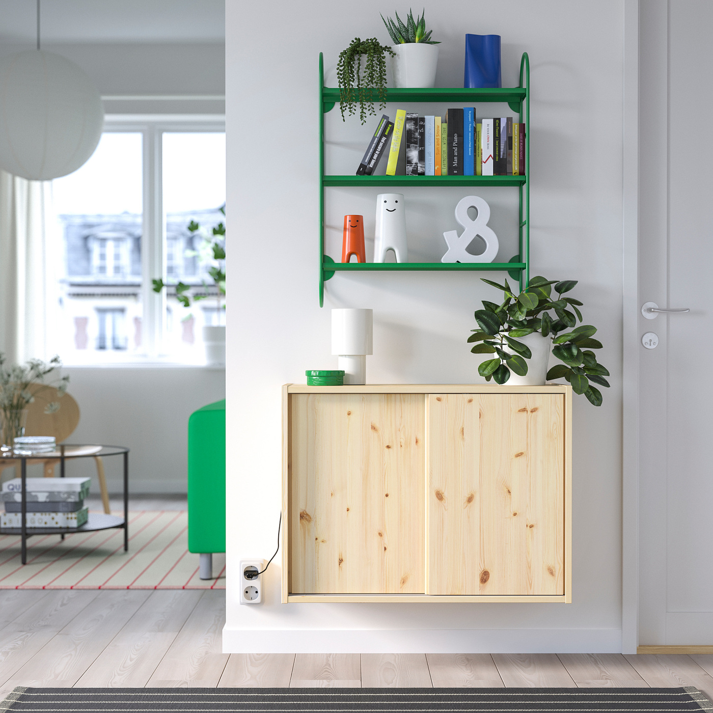 FÄRGSÄTTARE wall shelf green - IKEA