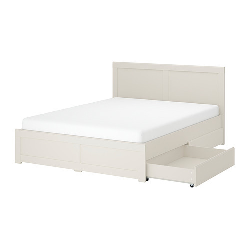 BJÖRKSNÄS bed frame birch/Lönset - IKEA