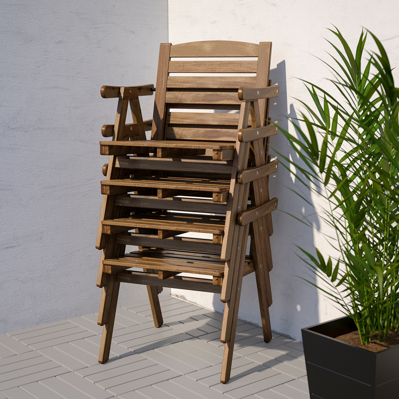 椅子 IKEA contract stackingchairplywoodchrome ASKHOLMEN chair/foldable, outdoor 20557502 | IKEA Cyprus