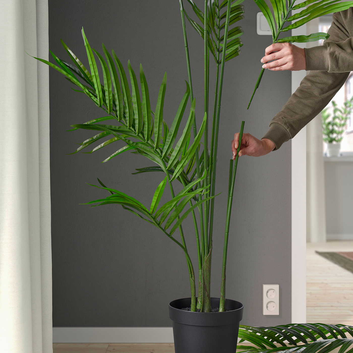 FEJKA artificial potted plant in/outdoor Kentia palm - IKEA
