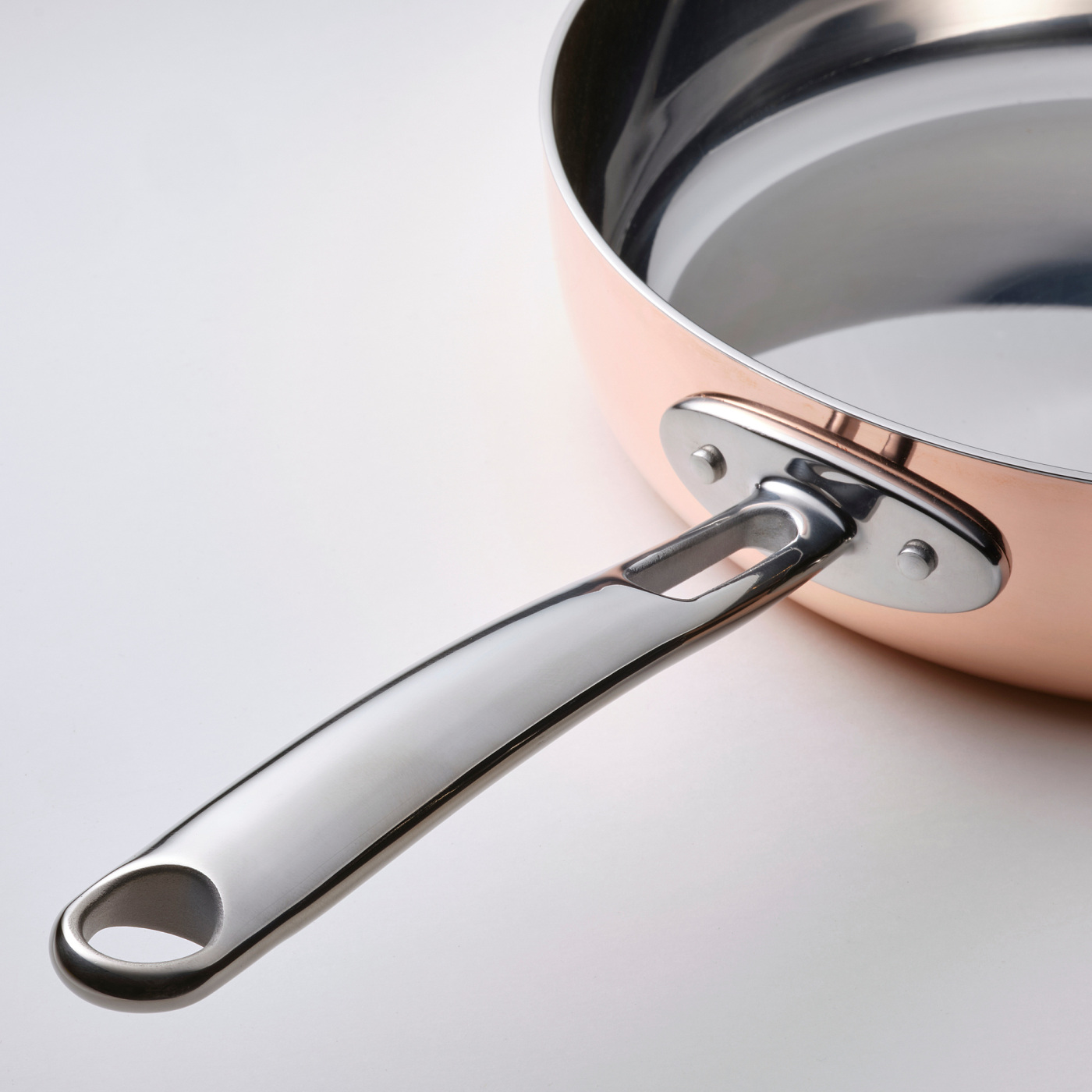 FINMAT sauté pan with lid copper/stainless steel - IKEA