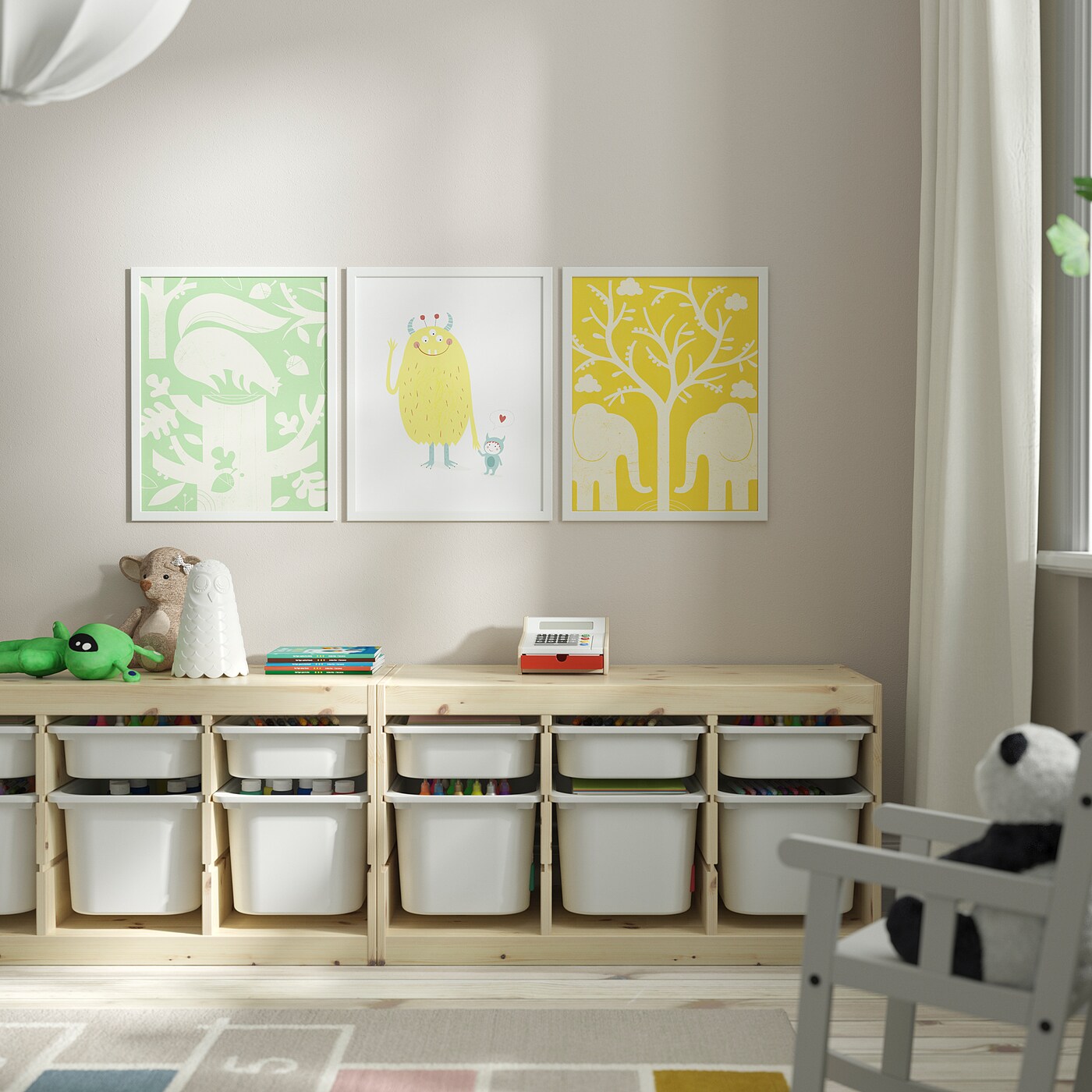 水彩画 フラメンコ 白フレーム FISKBO frame white - IKEA