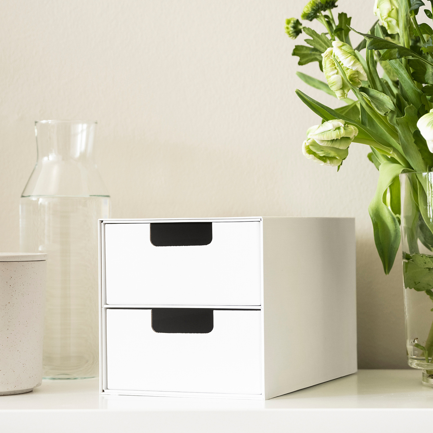 【新品未開封】PREDUCTS Drawer Mini (White) FJÄDERHARV mini chest with 2 drawers white - IKEA