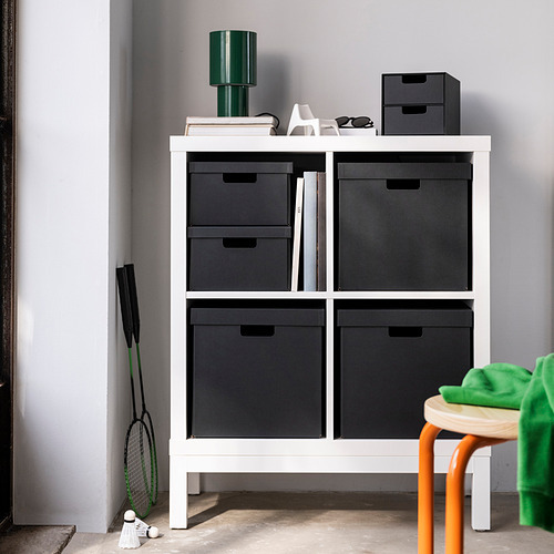 DVÄRGTALL decoration figure, set of 3 solid wood/black - IKEA
