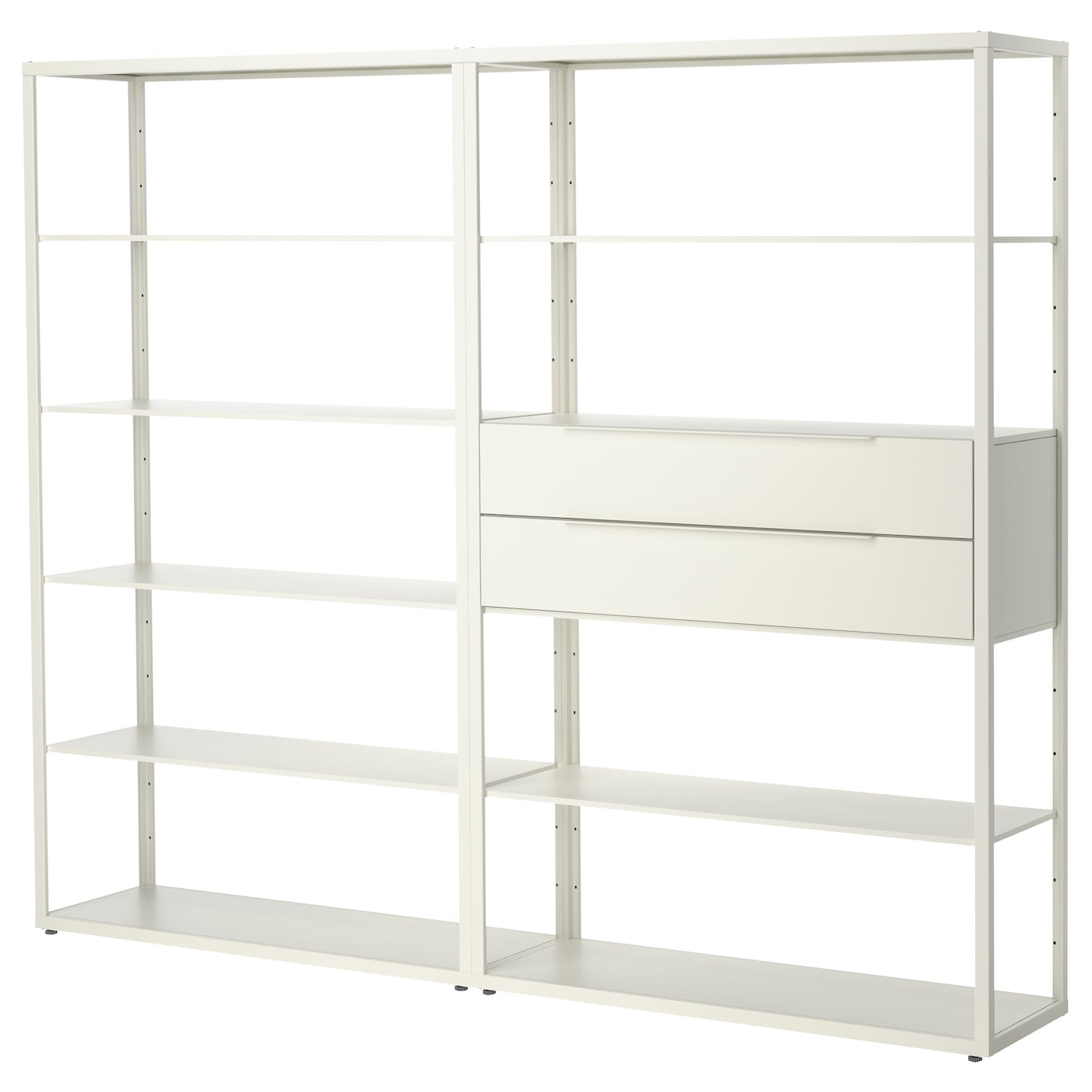 FJÄLKINGE shelving unit with drawers white - IKEA