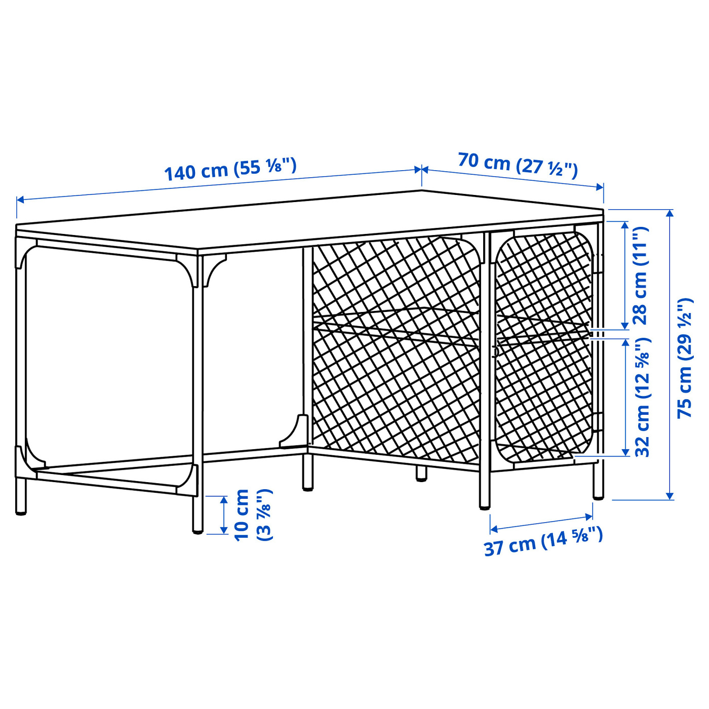 FJÄLLBO desk black - IKEA