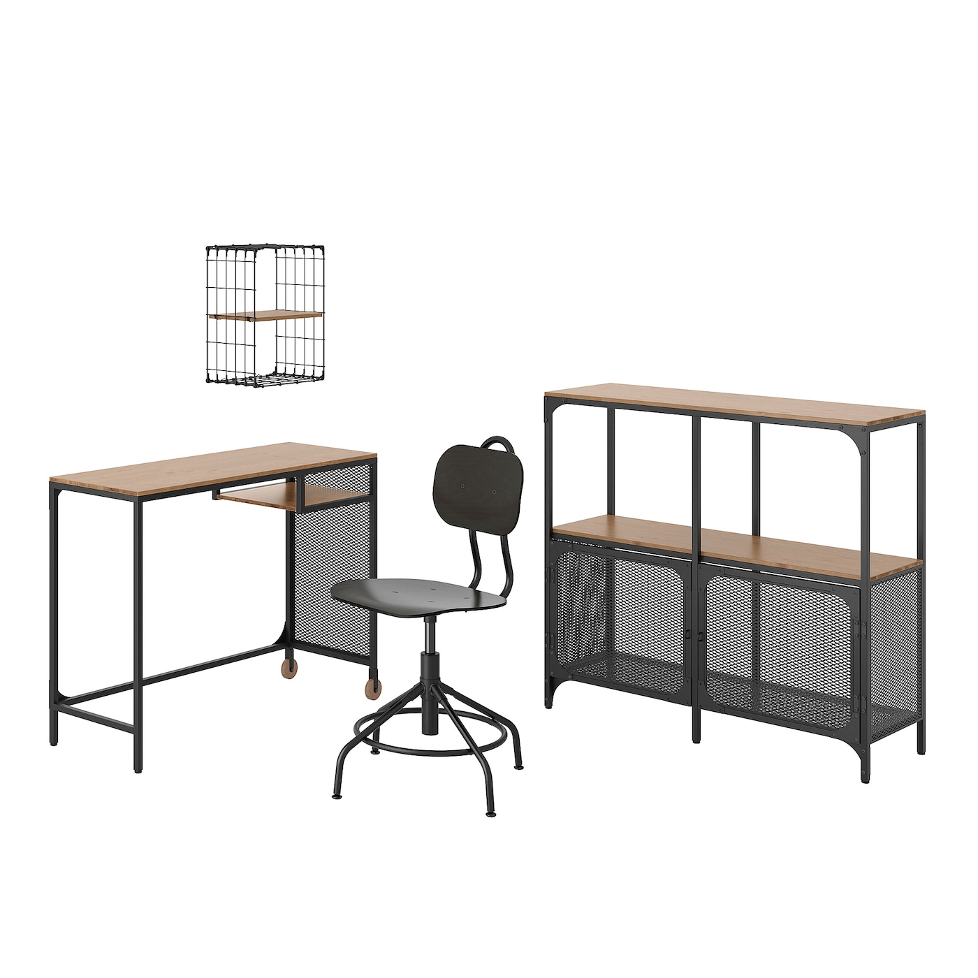 【美品】IKEA FJÄLLLBO スチールラック Amazon｜IKEA/イケア FJALLBO シェルフユニット100x95 cm