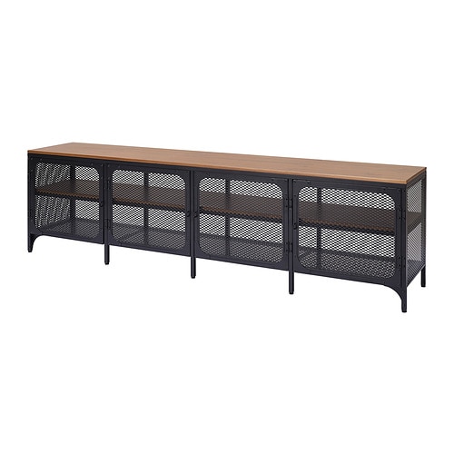 HEMNES TV bench light brown - IKEA