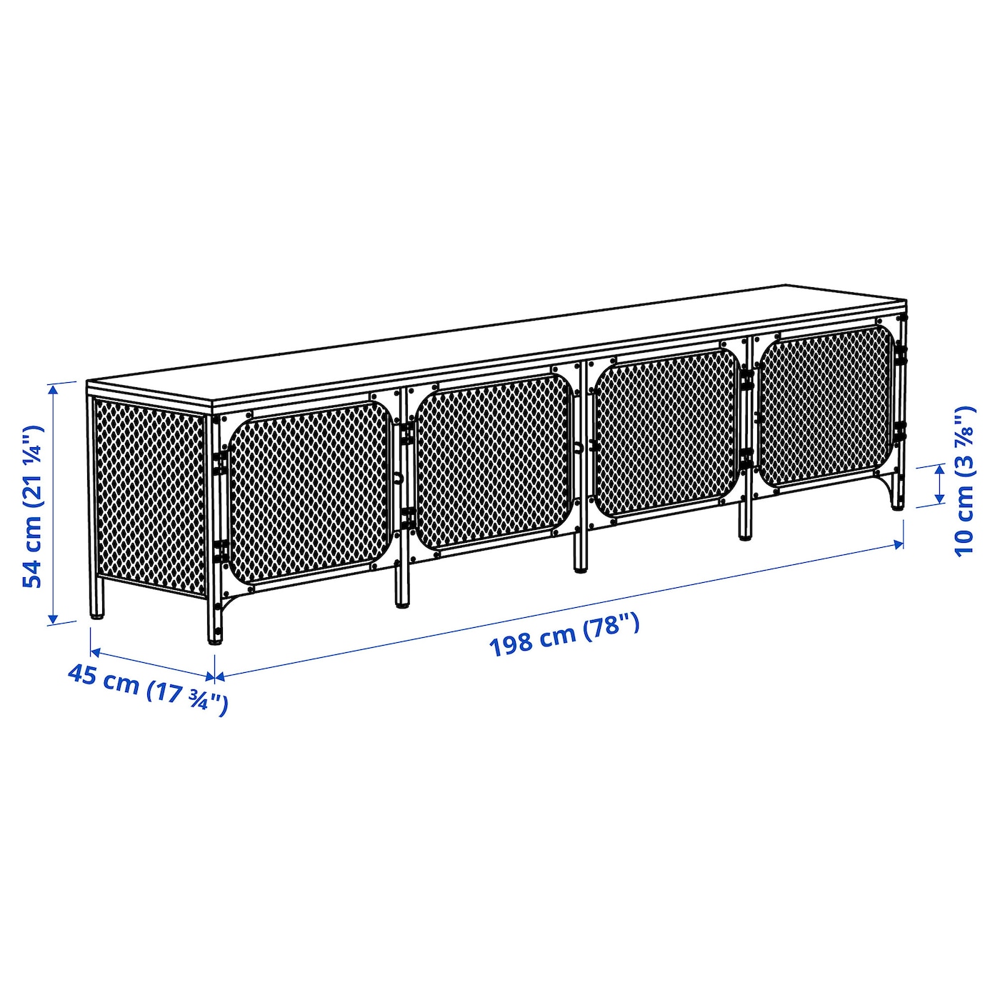 FJÄLLBO TV bench black - IKEA
