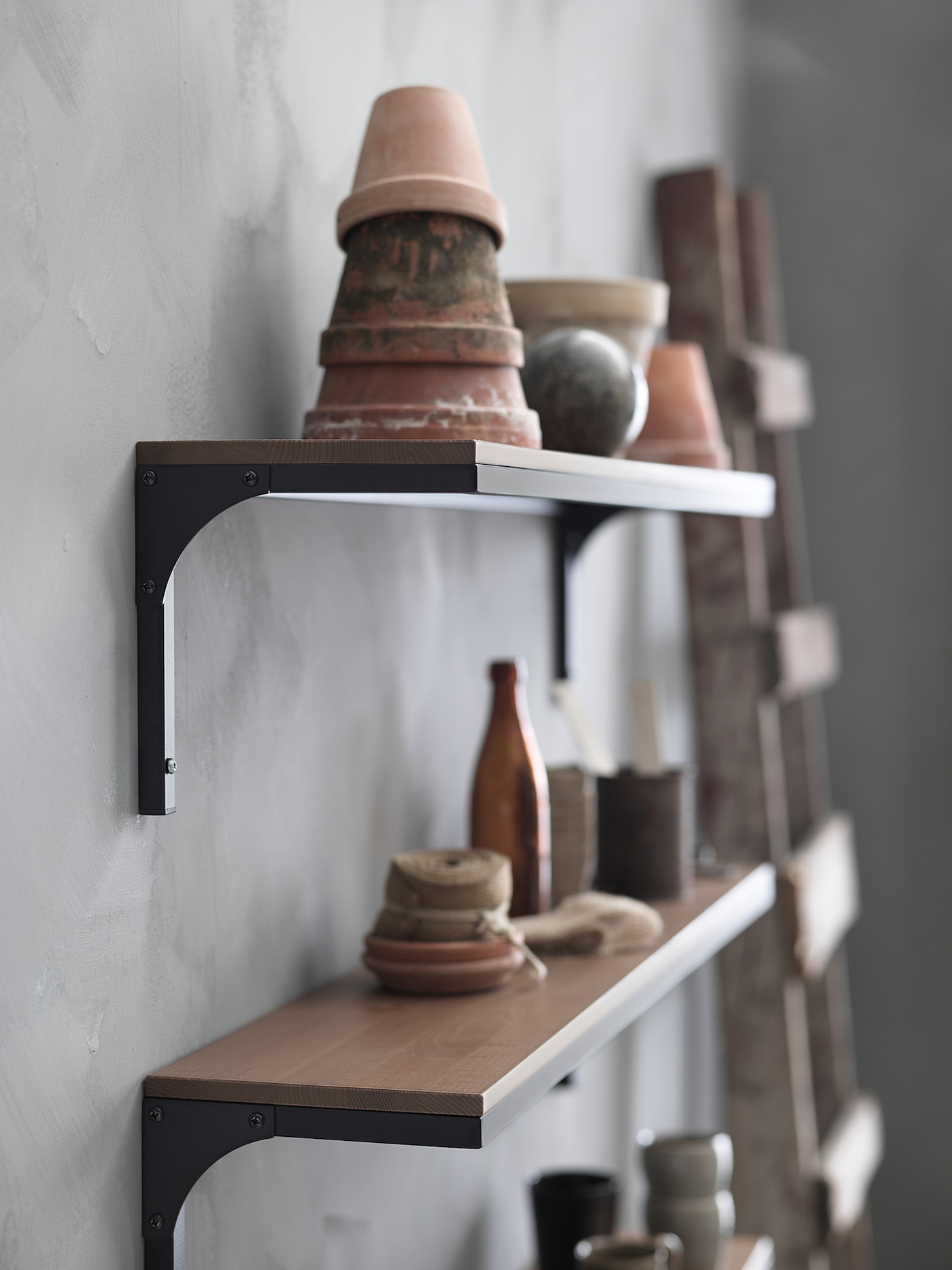 FJÄLLBO wall shelf black - IKEA