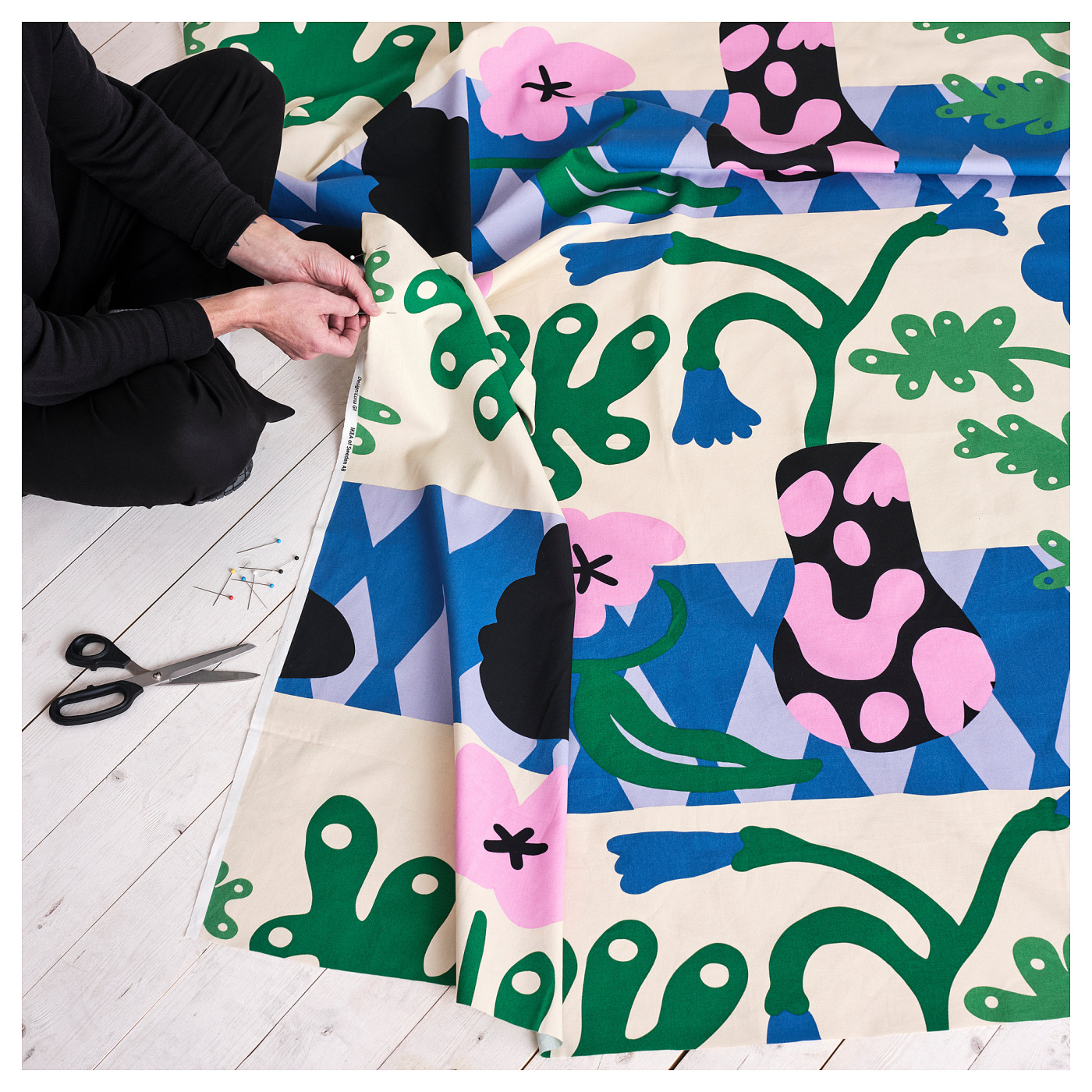 FJÄLLDRABA pre-cut fabric multicolour - IKEA