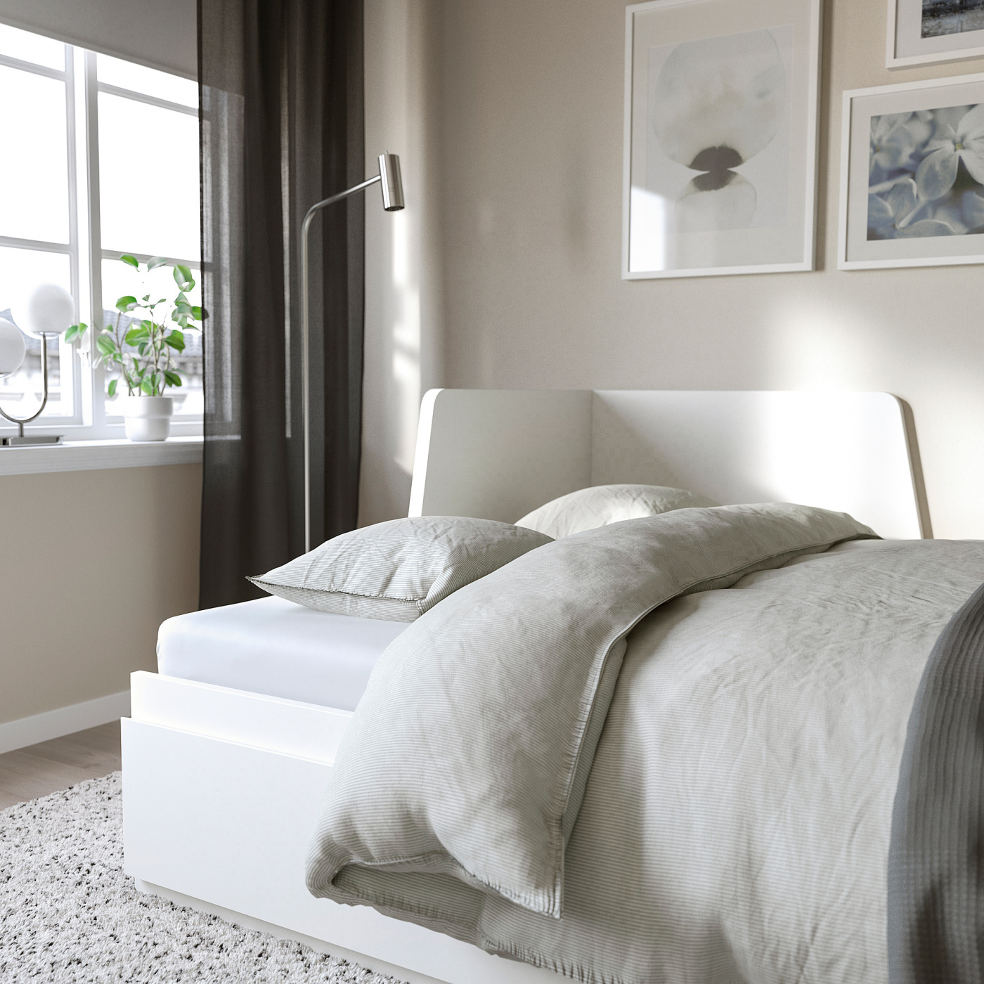 IKEA FLEKKEディベッドフレーム ホワイト FLEKKE day-bed frame with 2 drawers white - IKEA