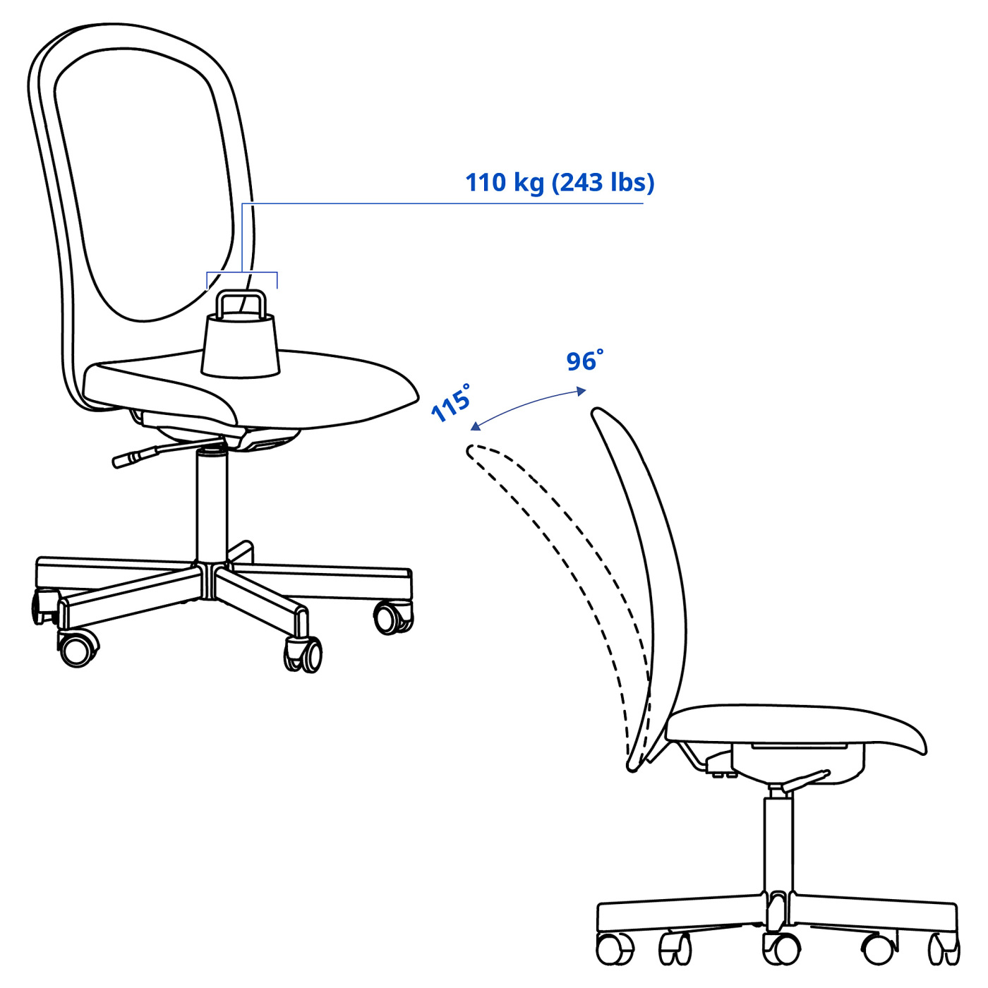 FLINTAN office chair beige - IKEA