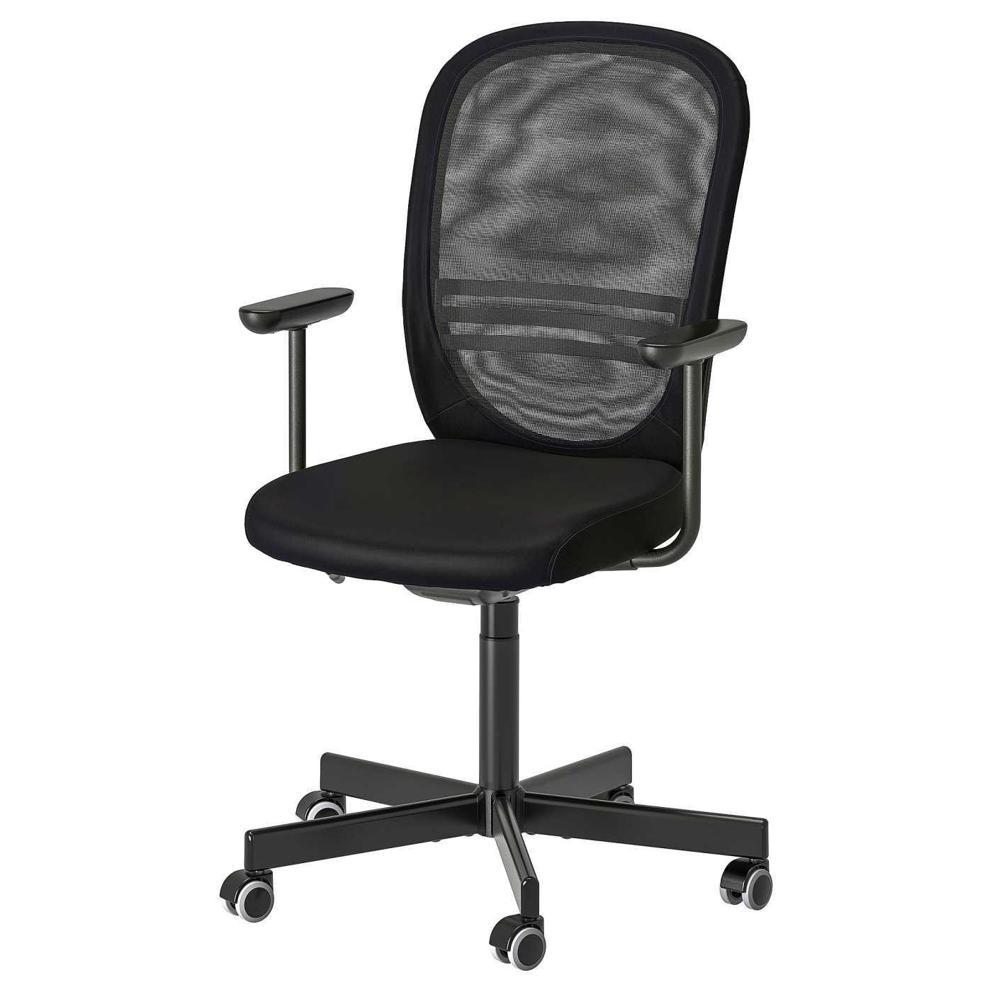 FLINTAN office chair with armrests black - IKEA