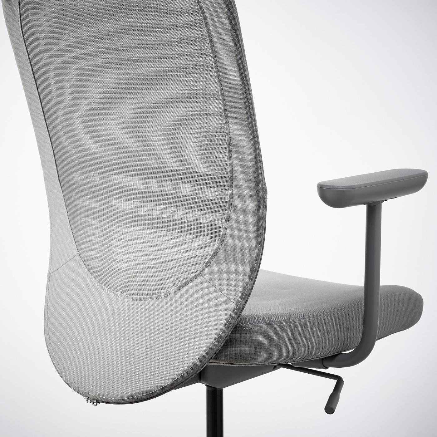 FLINTAN office chair with armrests Diseröd grey - IKEA