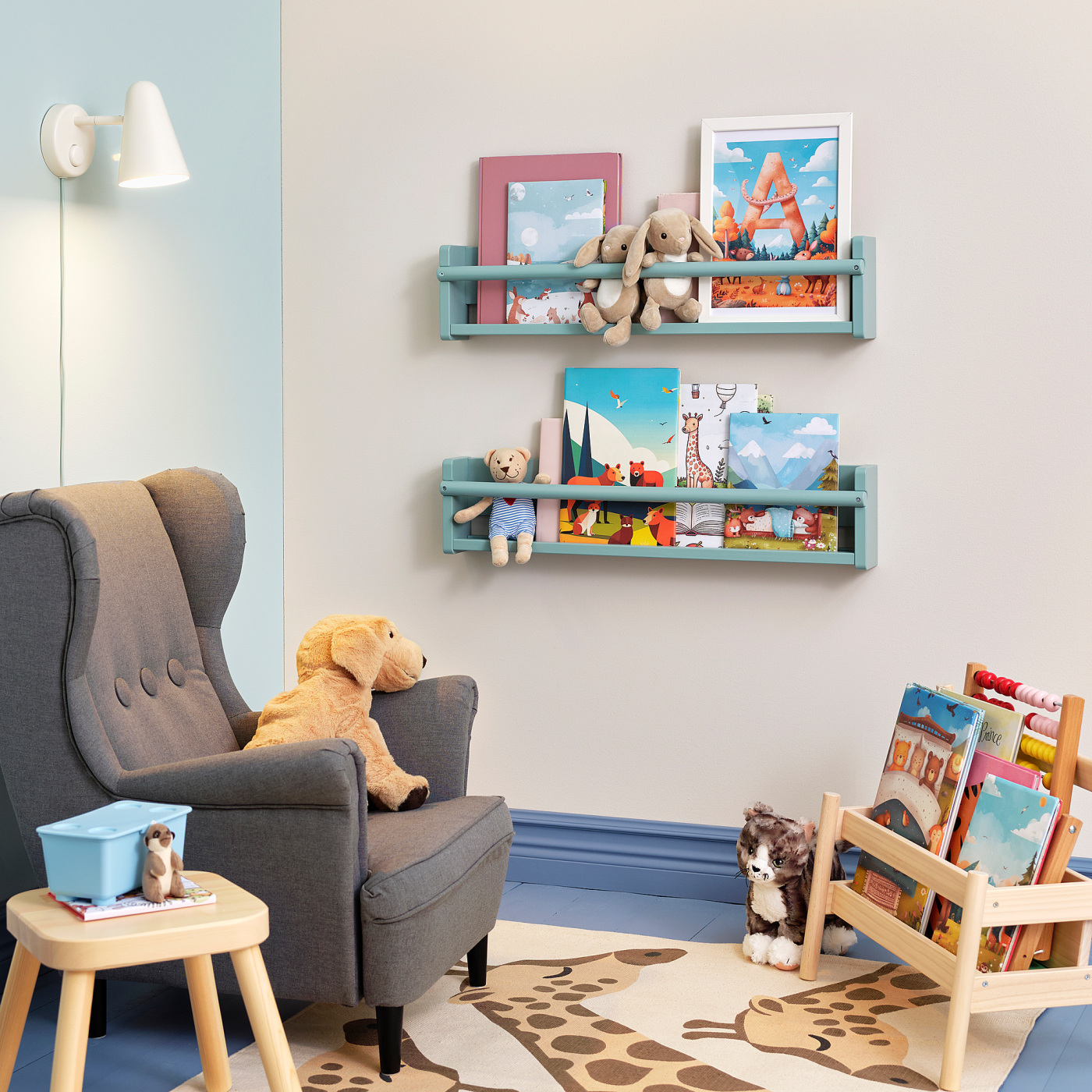 FLISAT wall storage grey-turquoise - IKEA