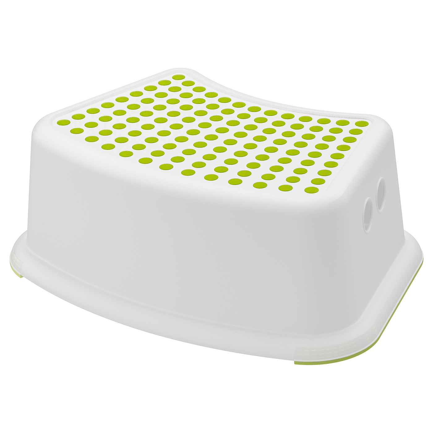IKEA 2脚目 FÖRSIKTIG children's stool white/green - IKEA