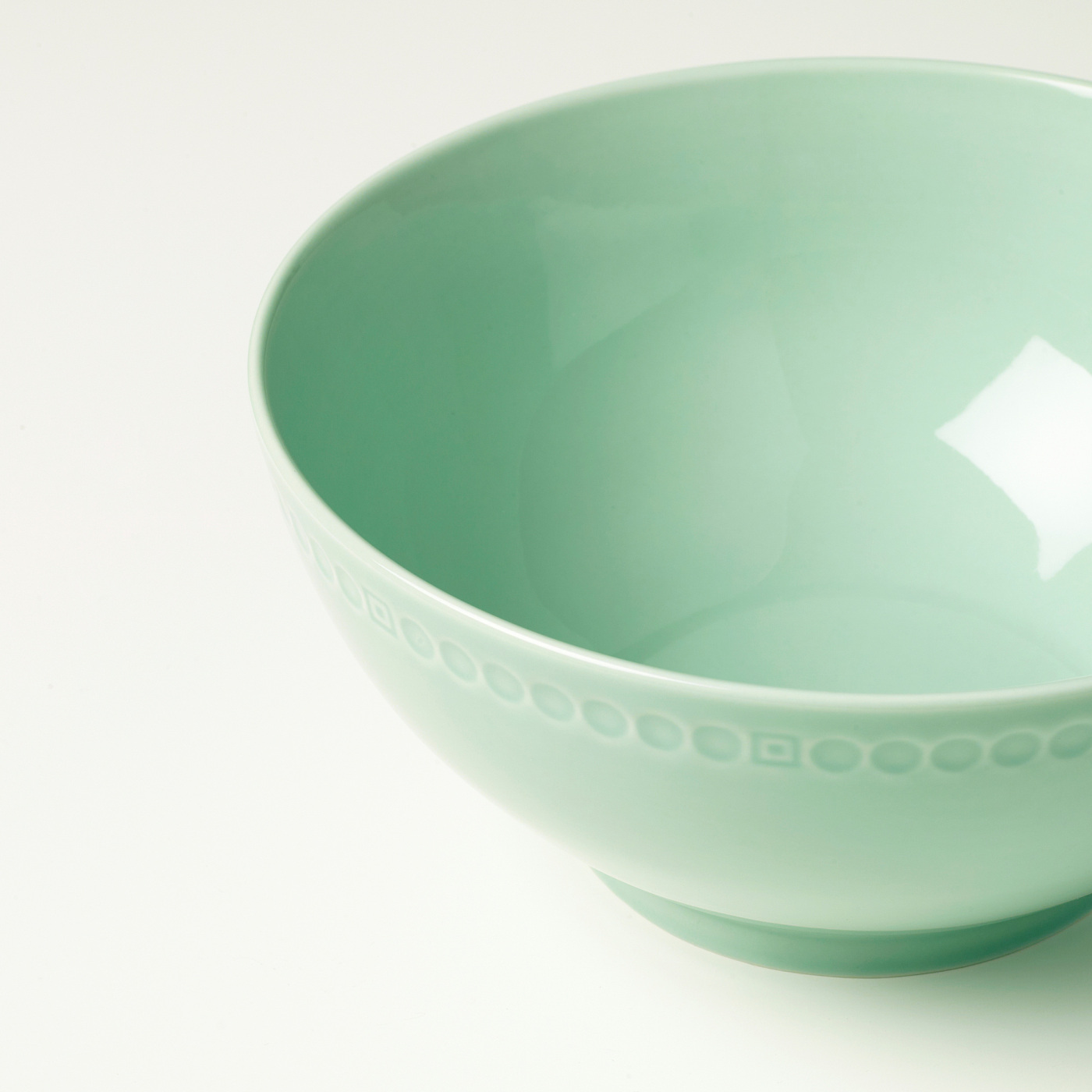 FÖSSTA bowl green medallion pattern - IKEA