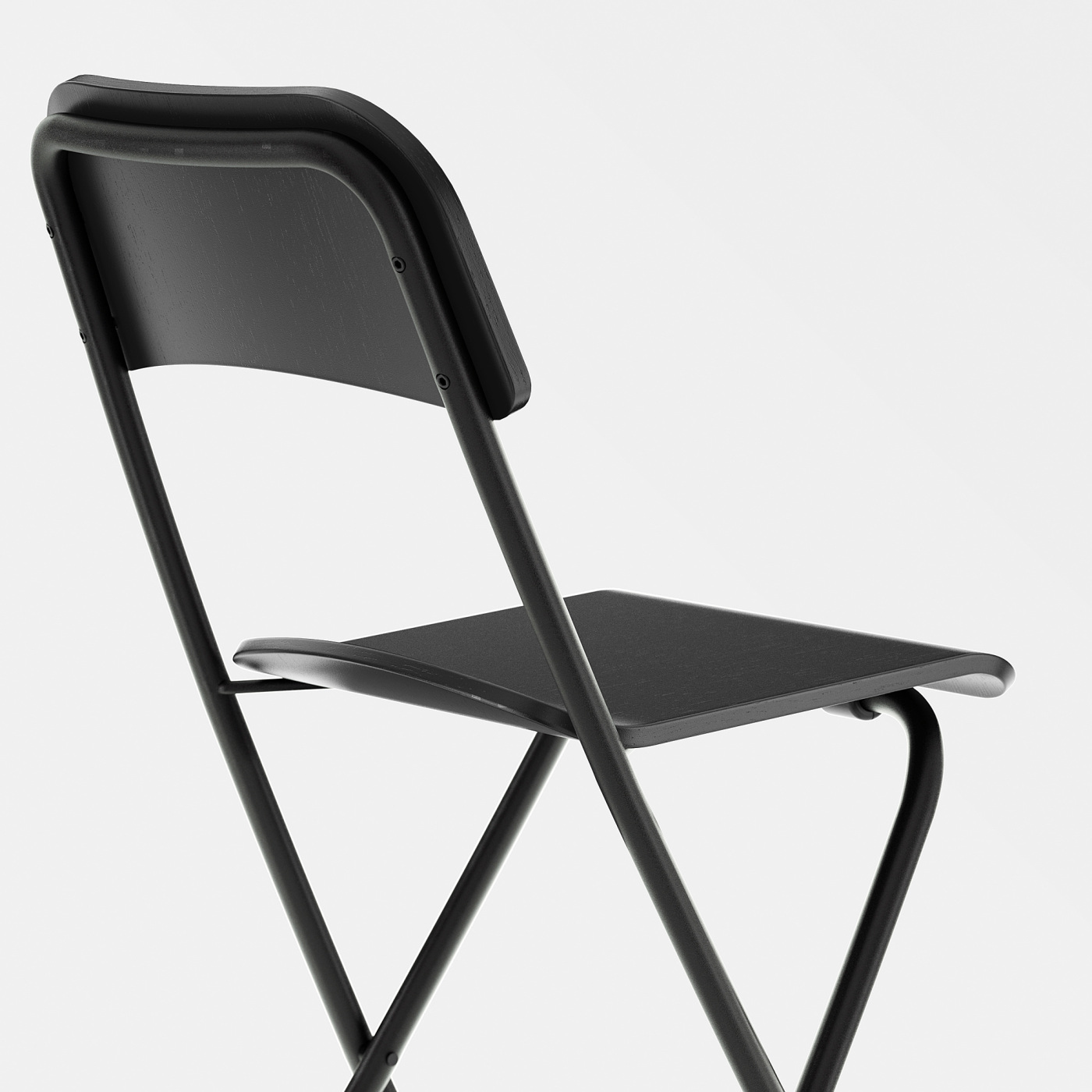 FRANKLIN bar stool with backrest, foldable counter height black