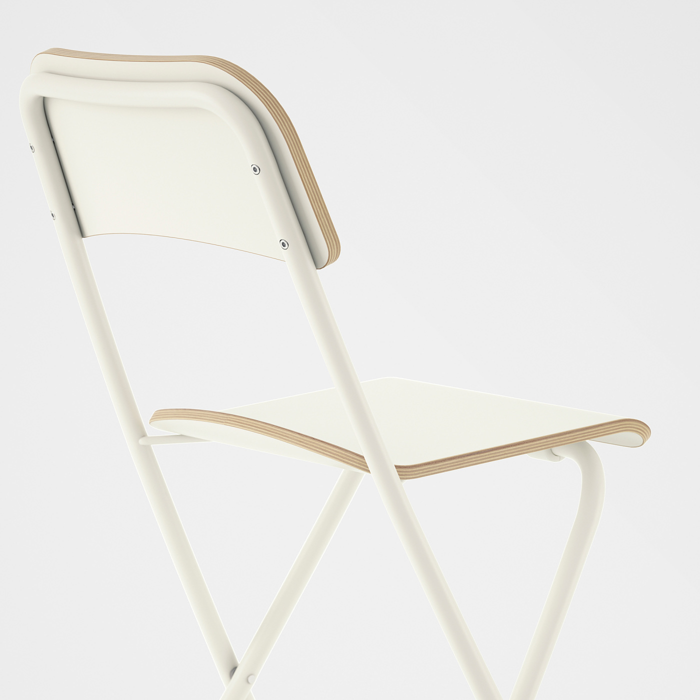 FRANKLIN bar stool with backrest, foldable counter height white